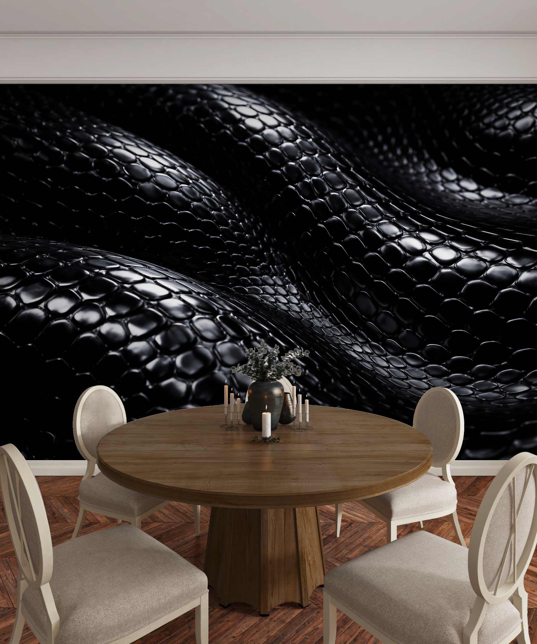 Fototapeta czarna falująca struktura 3d?v23