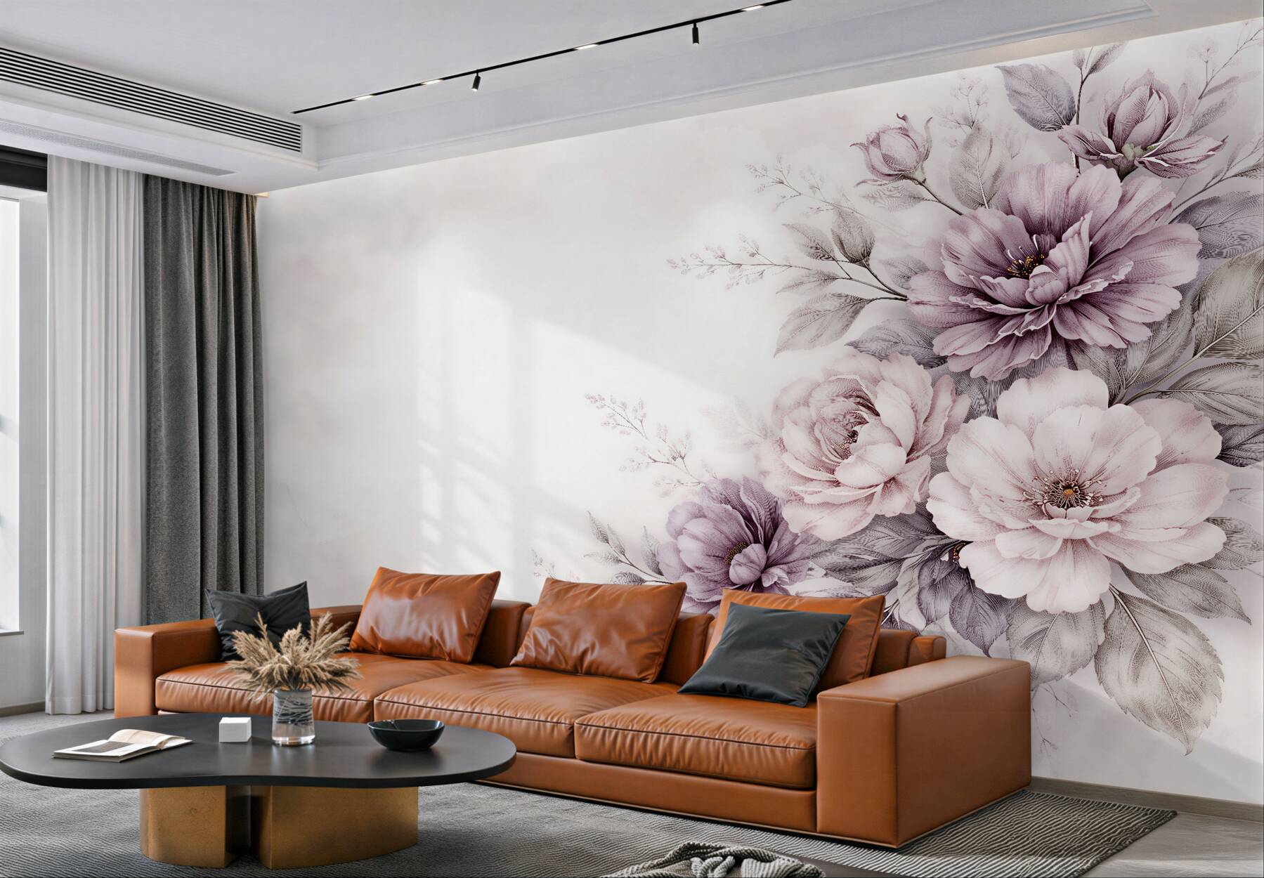 Fototapeta pudrowe piwonie w eleganckim bukiecie?v23