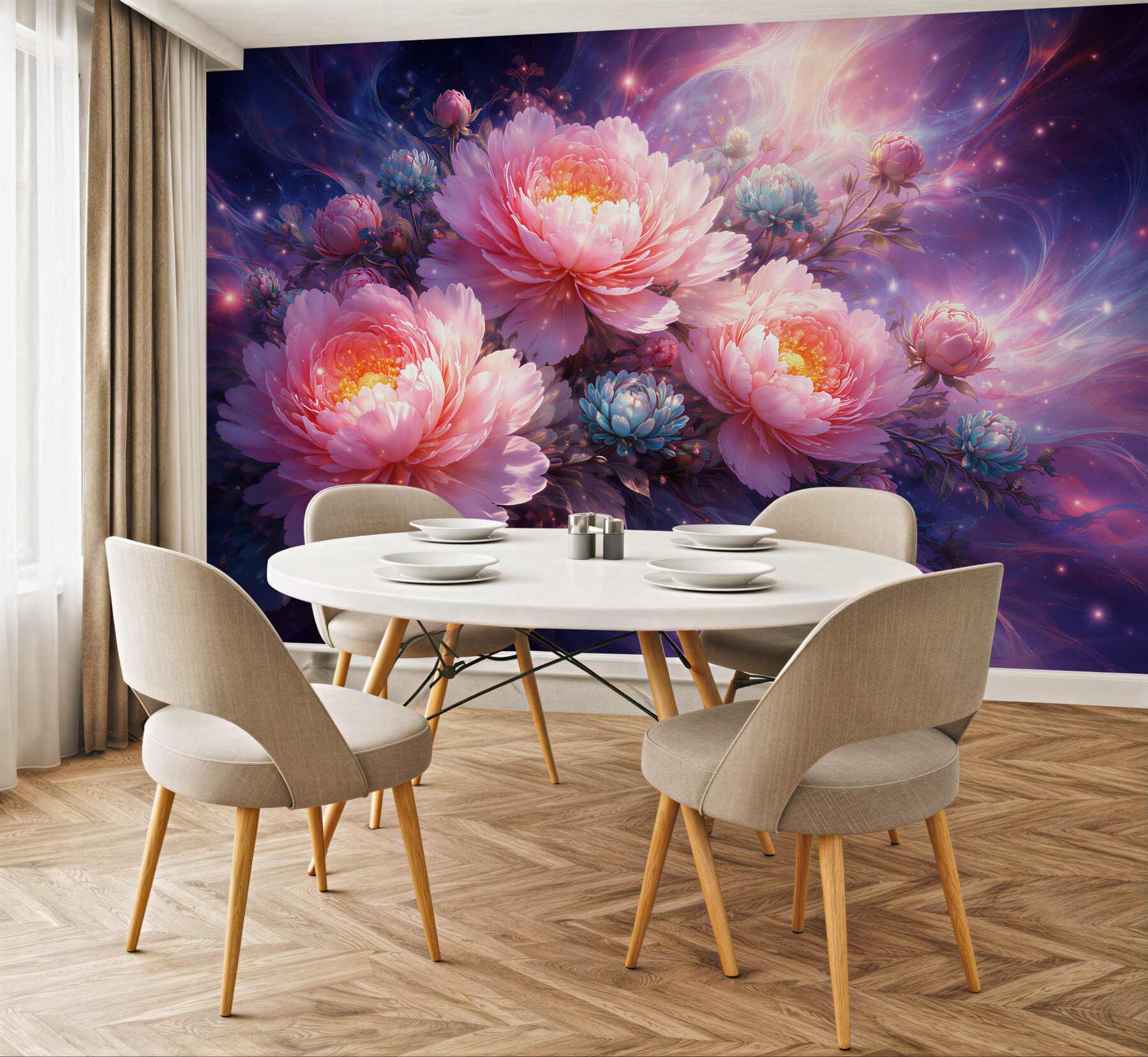 Fototapeta kosmiczne piwonie blasku?v23