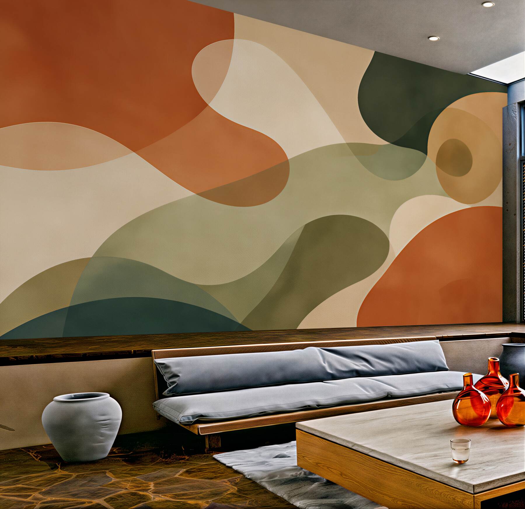 Fototapeta organiczne fale ziemi?v23