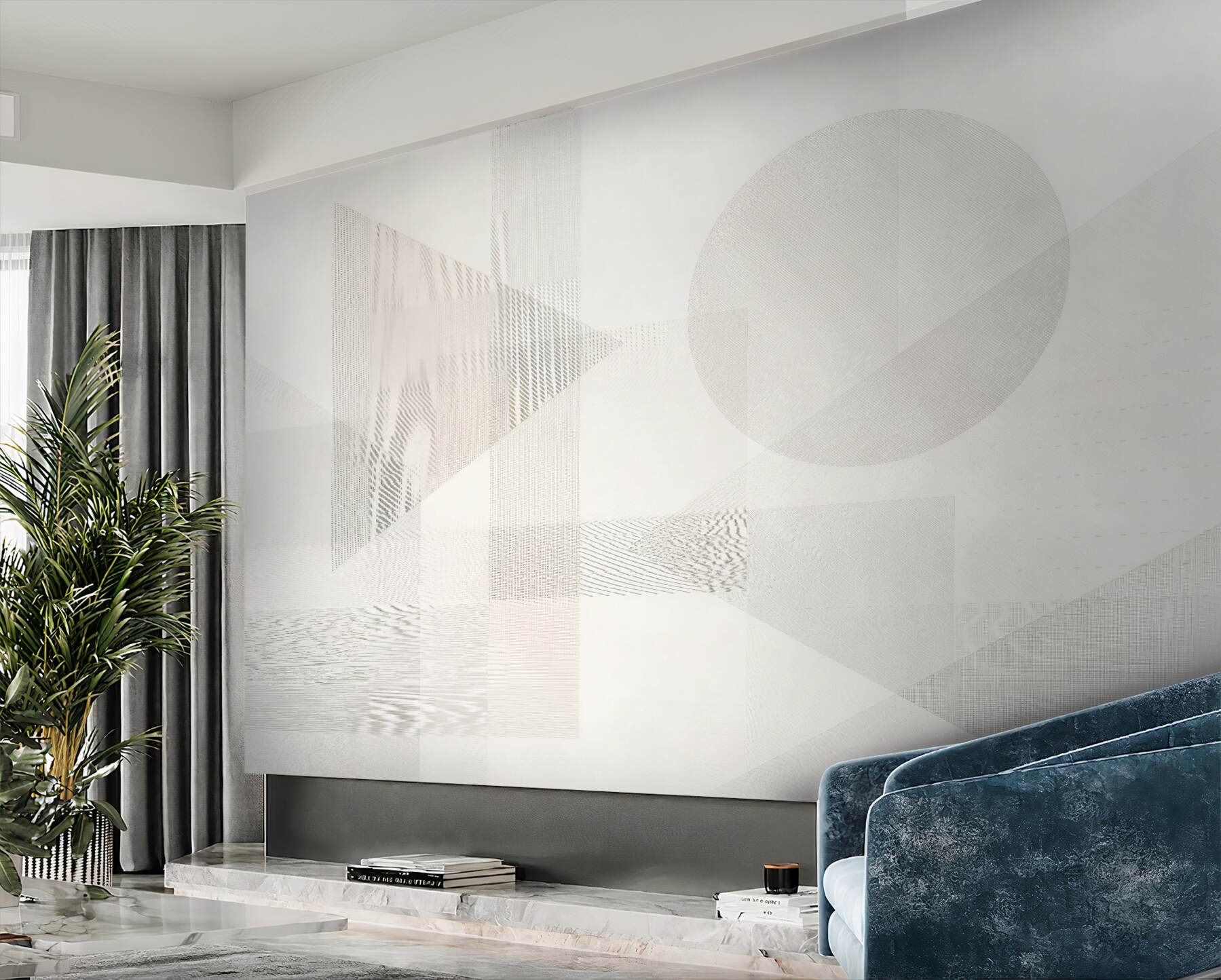 Fototapeta subtelna geometria w beżach
