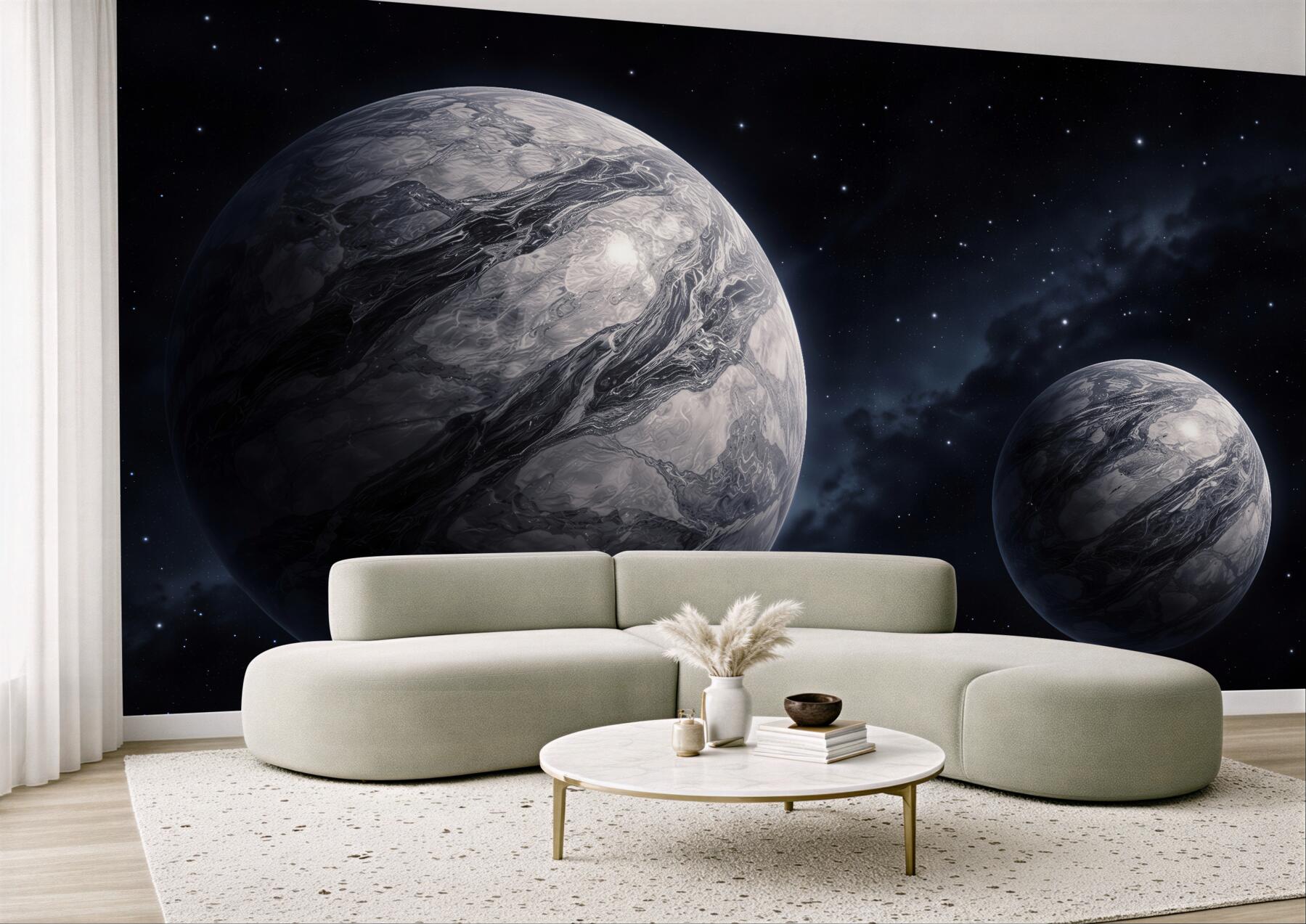 Fototapeta mroczne planety w gwiezdnej ciszy?v23