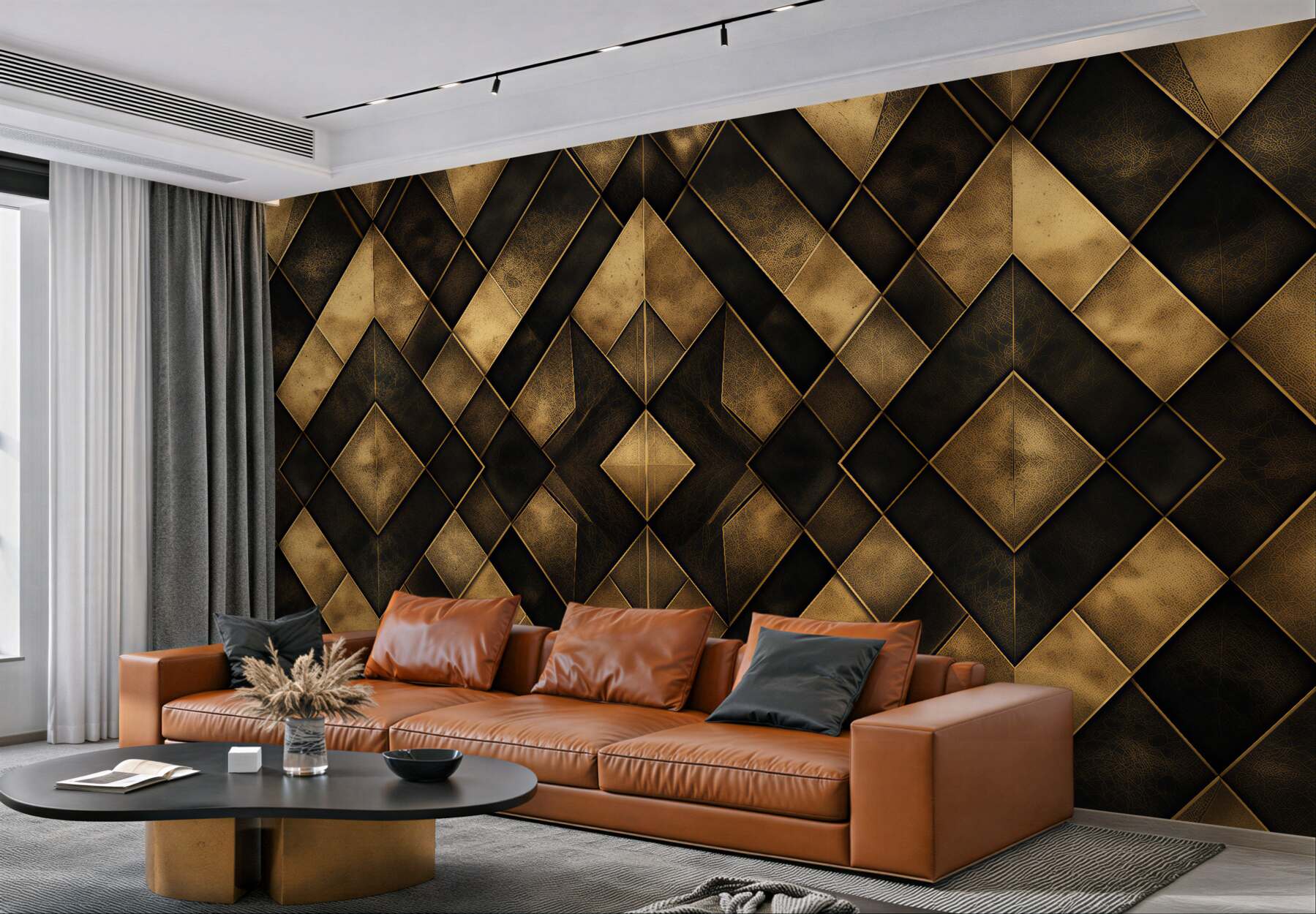 Fototapeta złota geometria art deco?v23