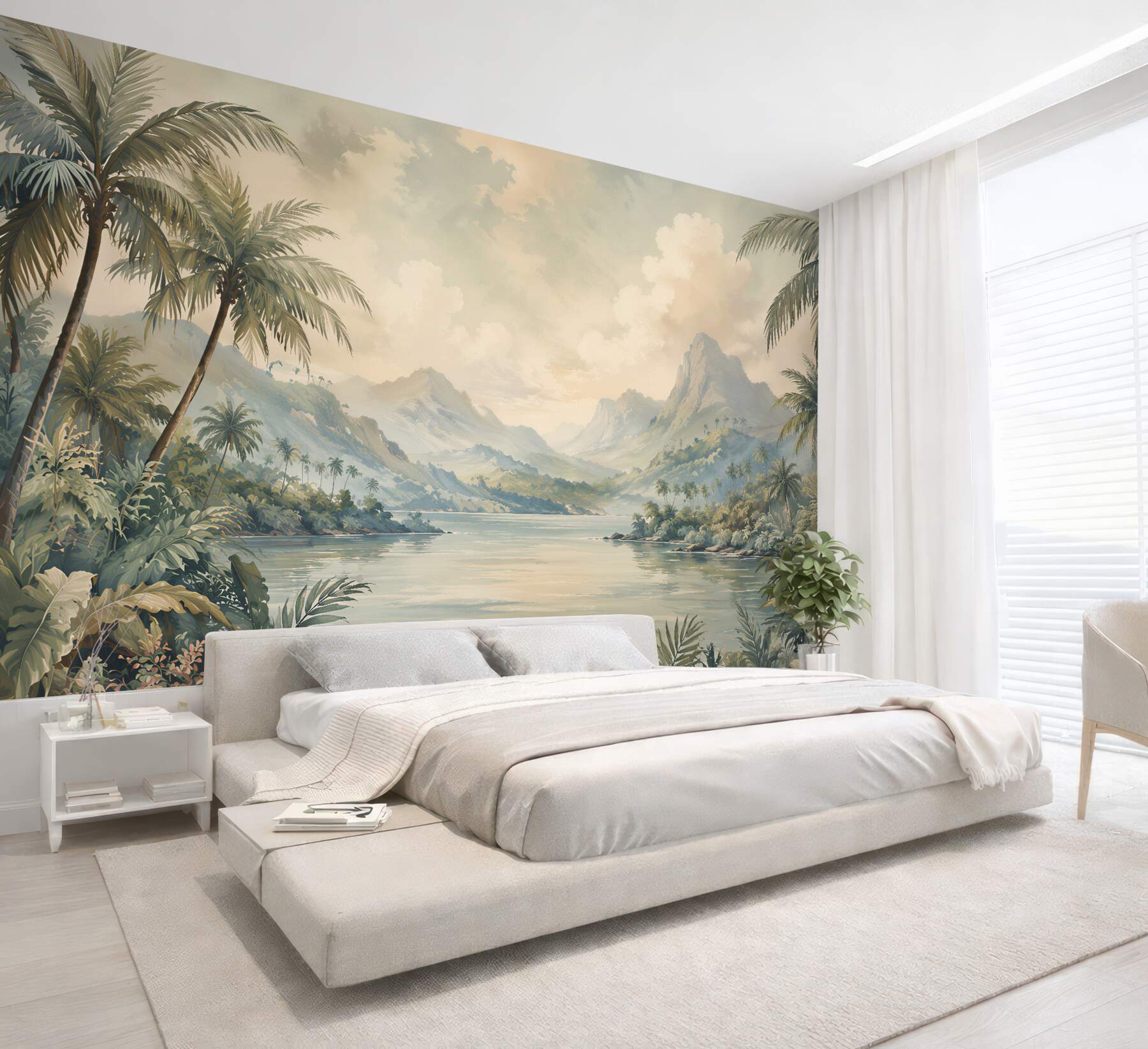 Fototapeta rajska laguna wśród palm?v23