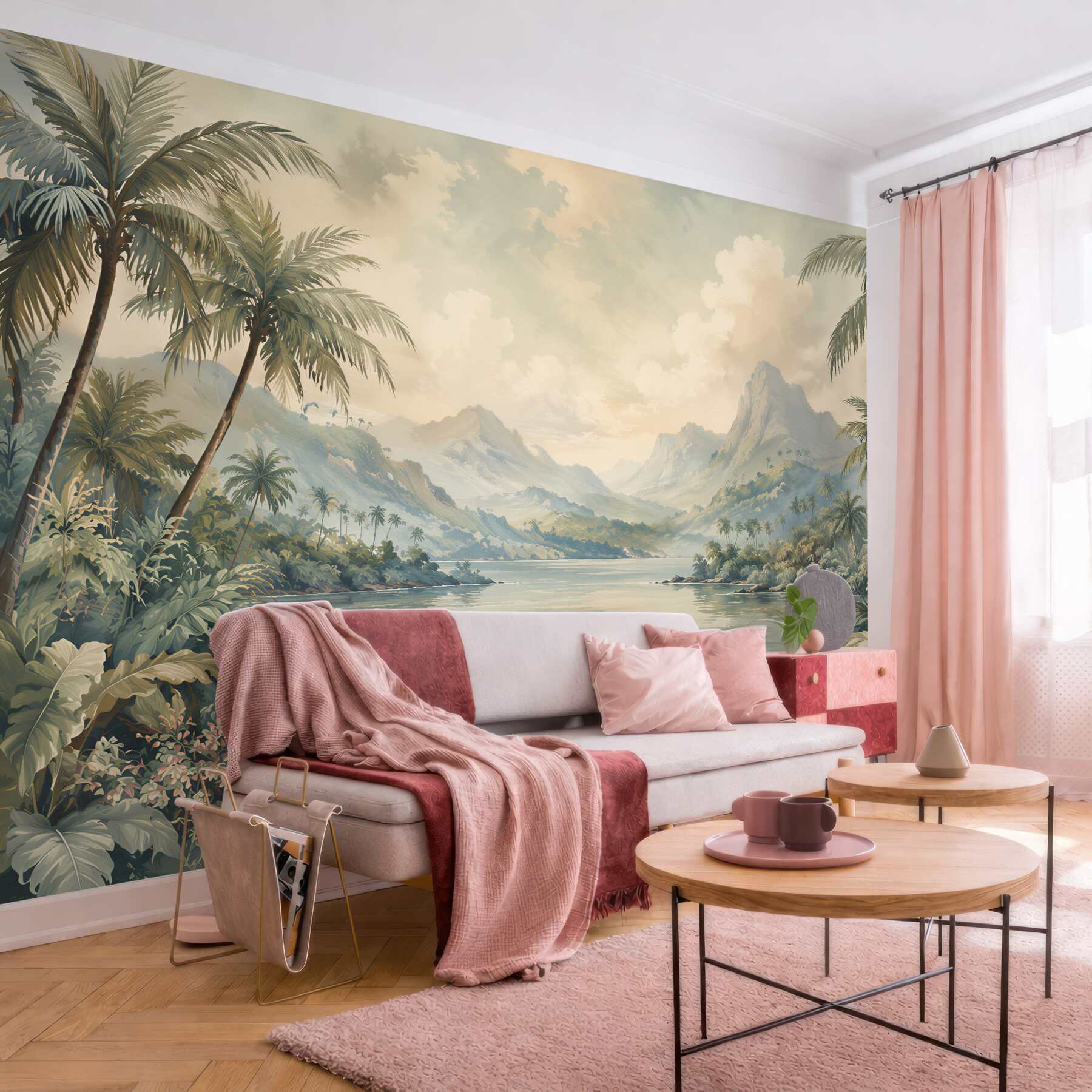 Fototapeta rajska laguna wśród palm?v23