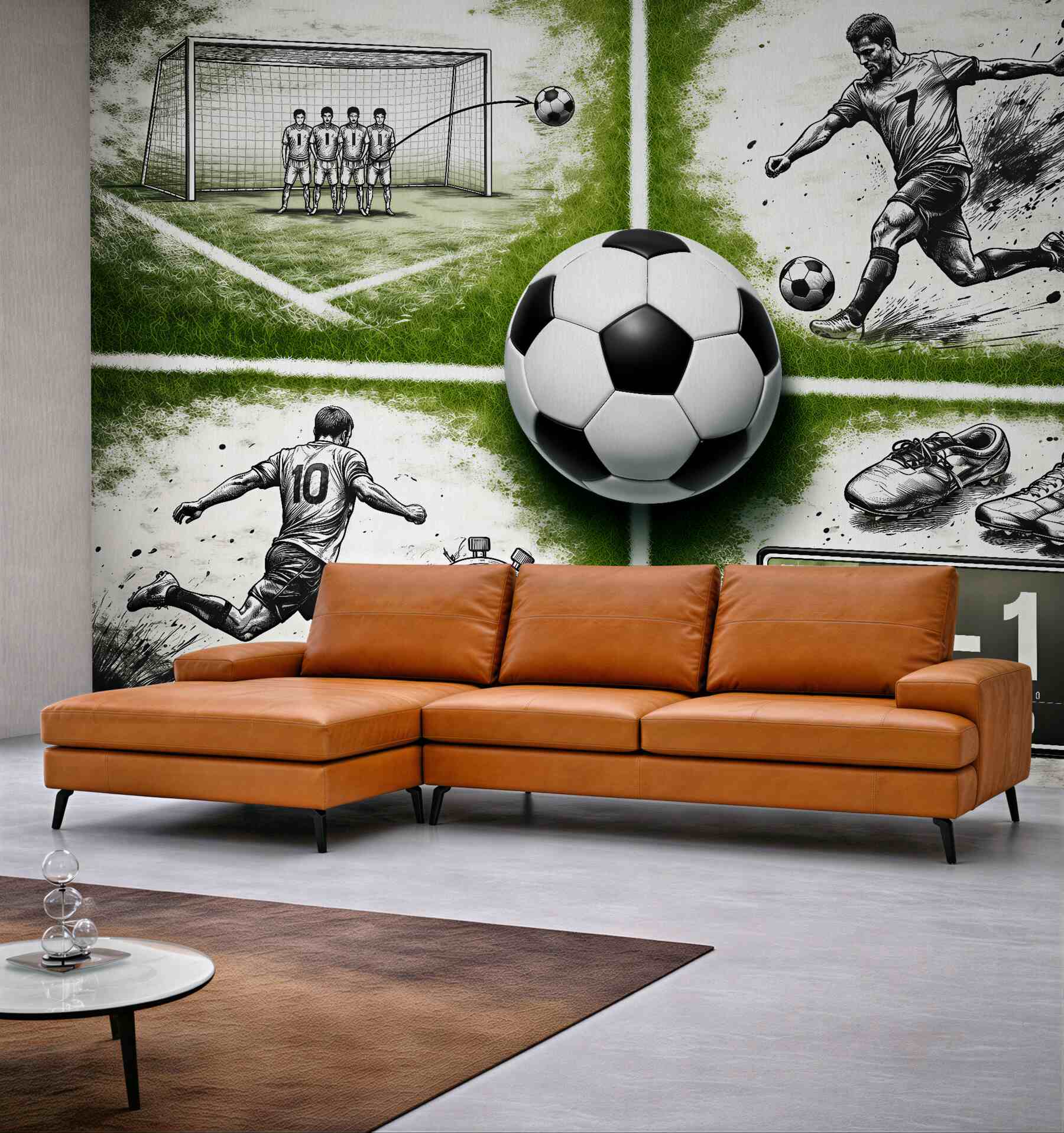 Fototapeta futbolowa pasja na murawie?v23