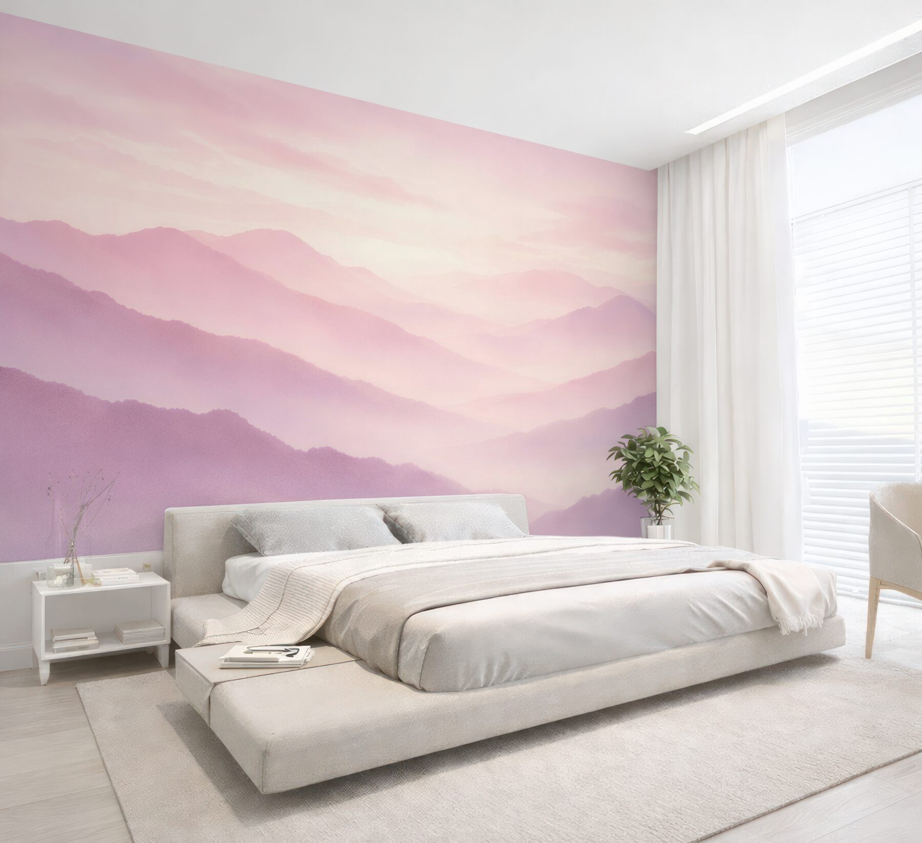 Fototapeta pastelowe góry o świcie?v23