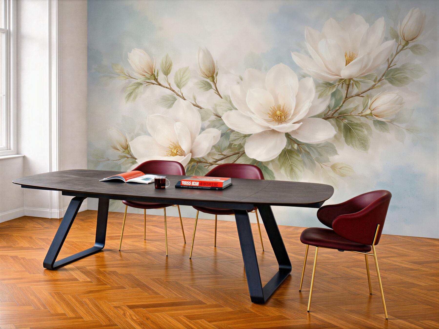 Fototapeta delikatne magnolie w pastelowej mgle?v23