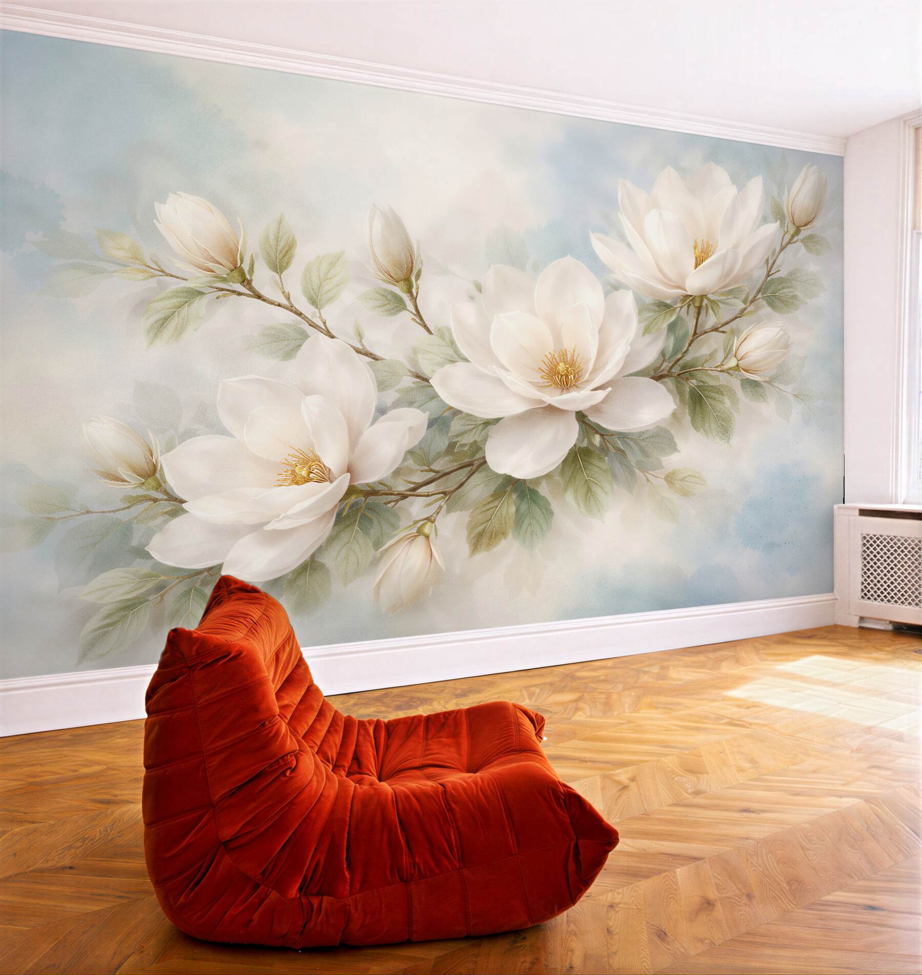 Fototapeta delikatne magnolie w pastelowej mgle?v23