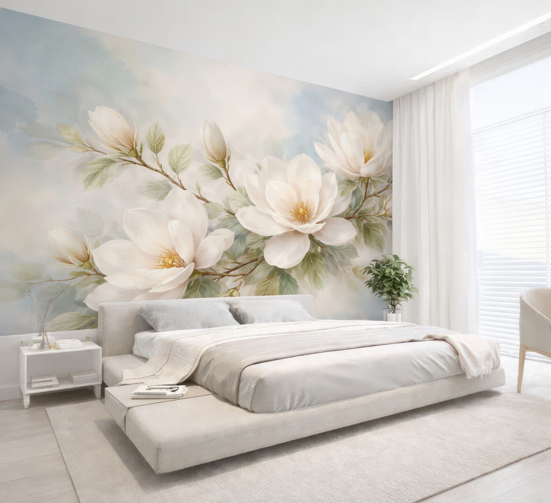 Fototapeta delikatne magnolie w pastelowej mgle?v23
