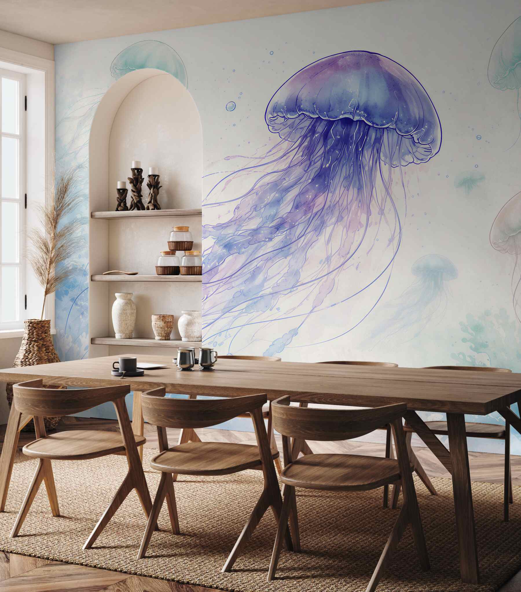 Fototapeta akwarelowe meduzy w pastelach?v23