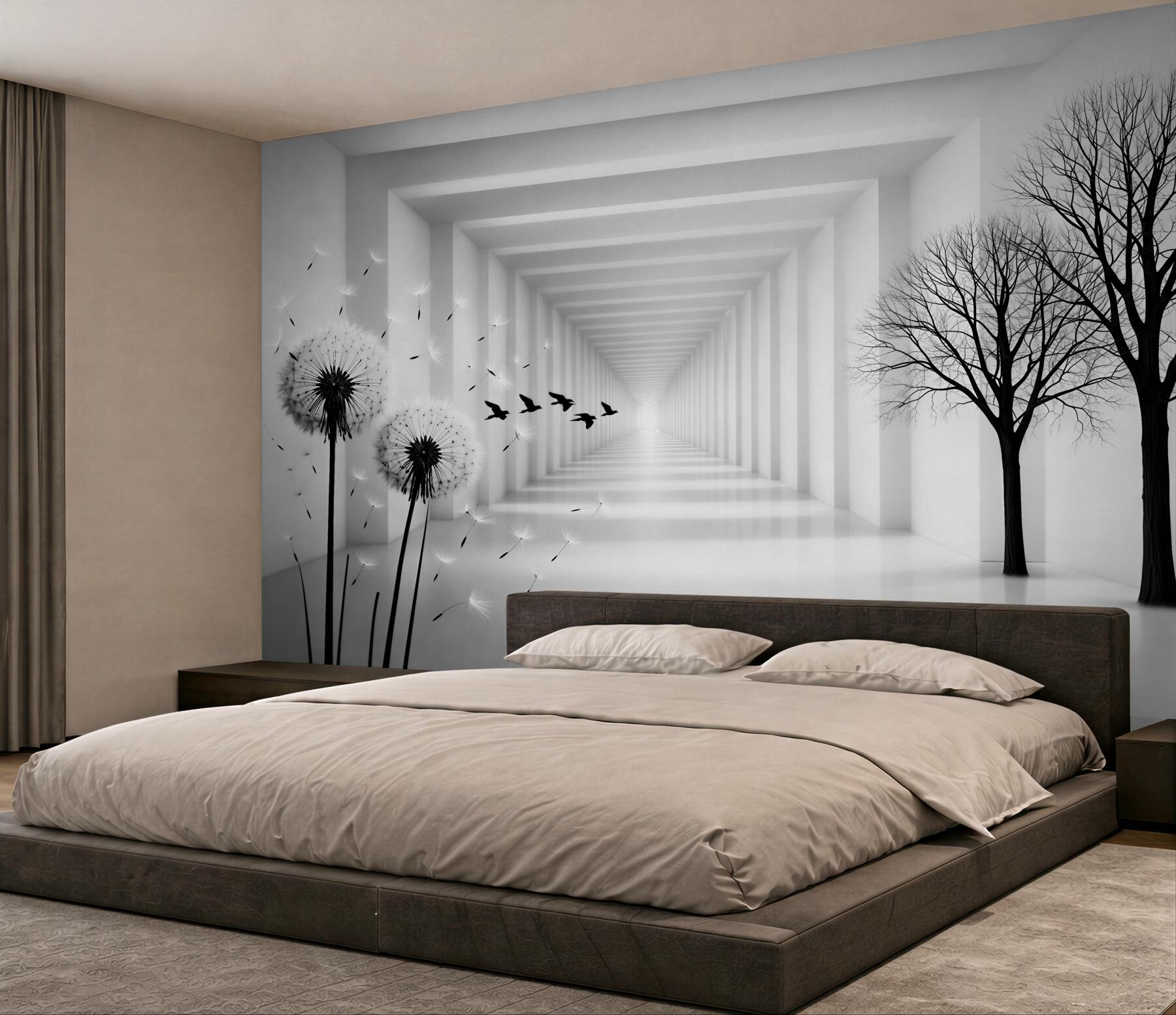 Fototapeta przestrzenny tunel z dmuchawcami?v23