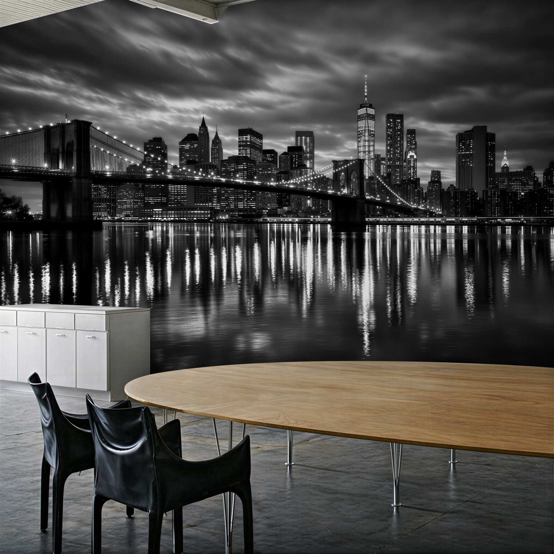 Fototapeta nowy jork nocą nad wodą?v23