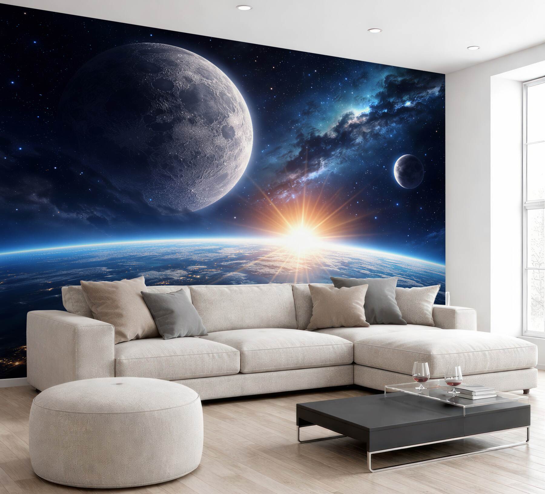 Fototapeta kosmiczny wschód nad planetą?v23