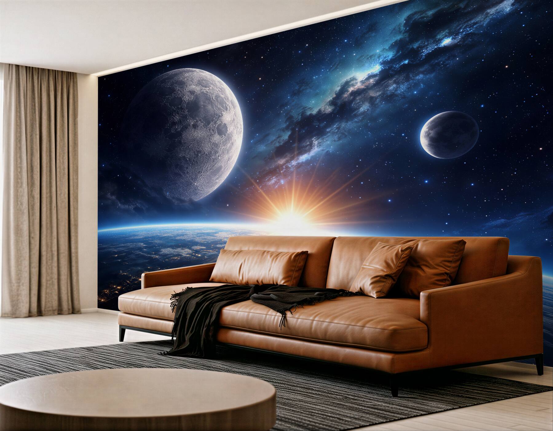 Fototapeta kosmiczny wschód nad planetą?v23