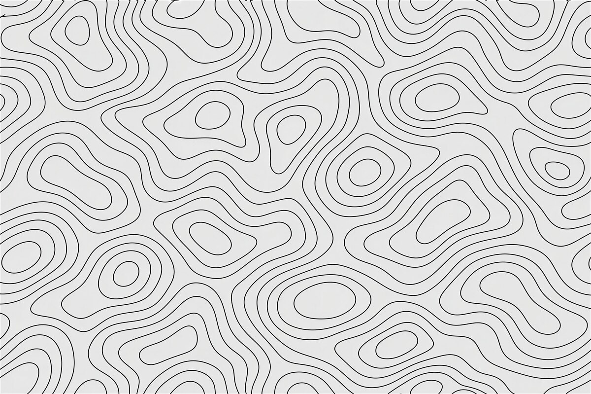 Fototapeta minimalistyczne linie topograficzne