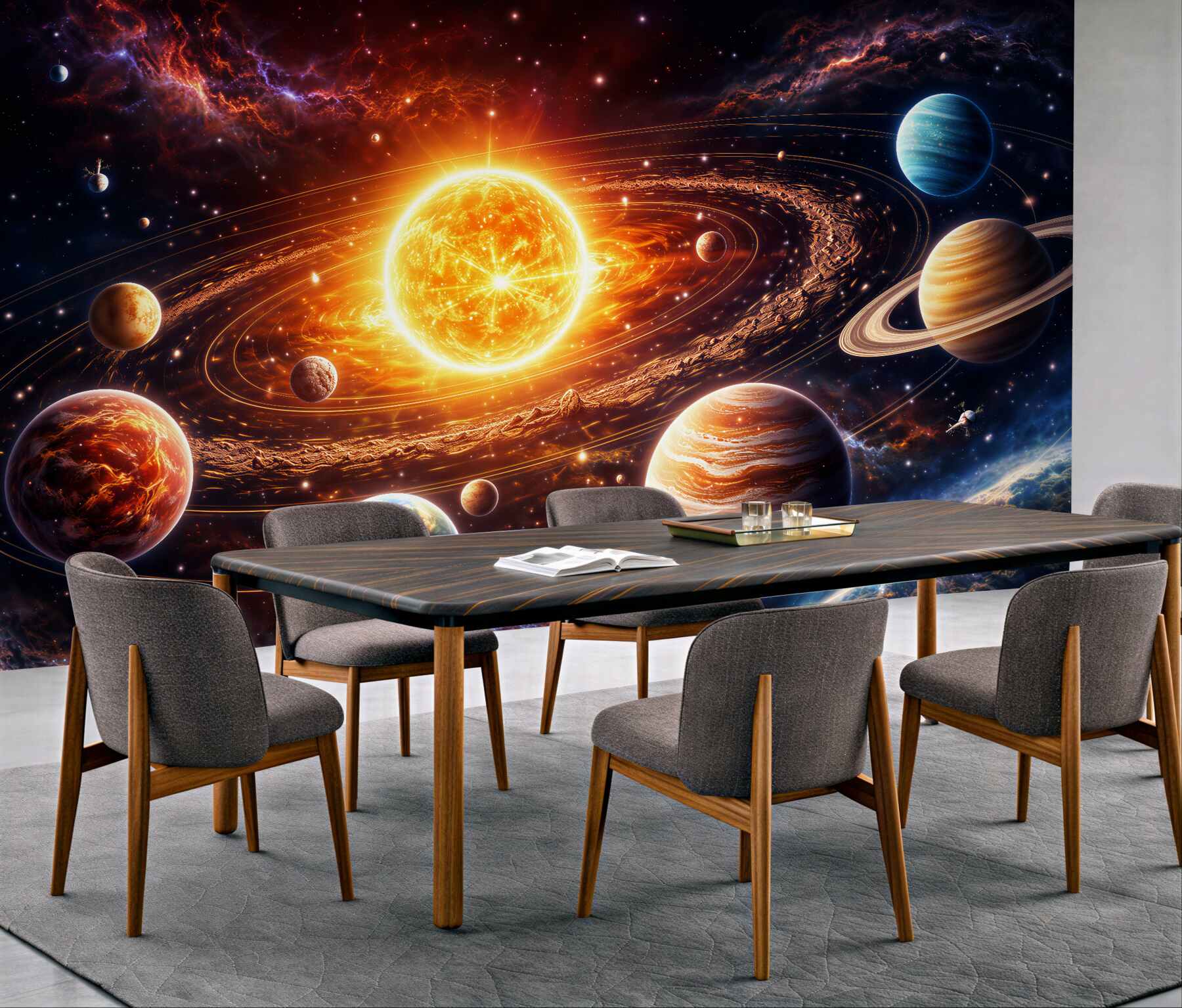 Fototapeta kosmiczny taniec planet?v23