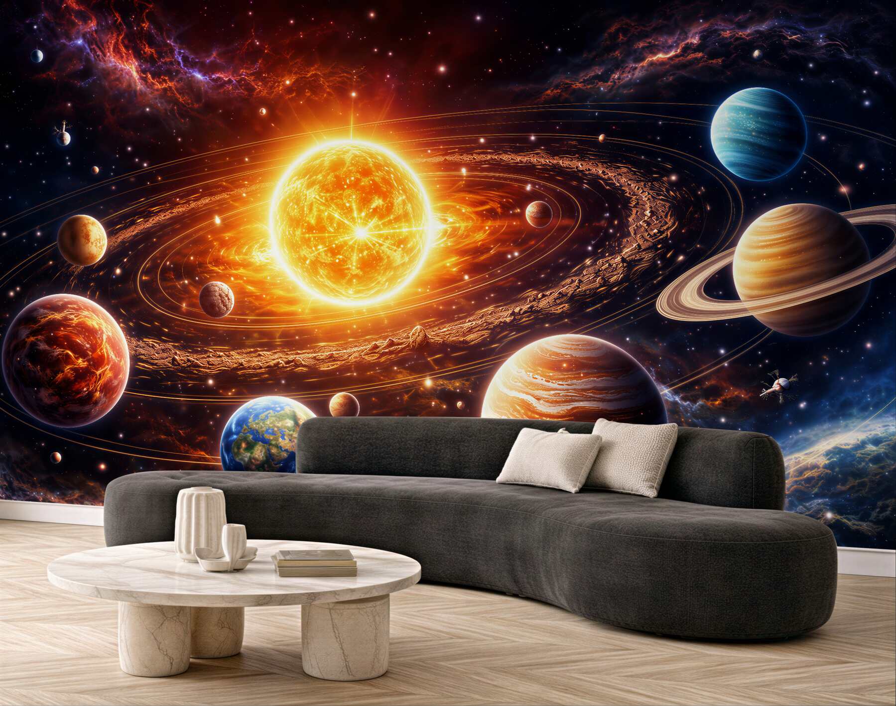 Fototapeta kosmiczny taniec planet?v23