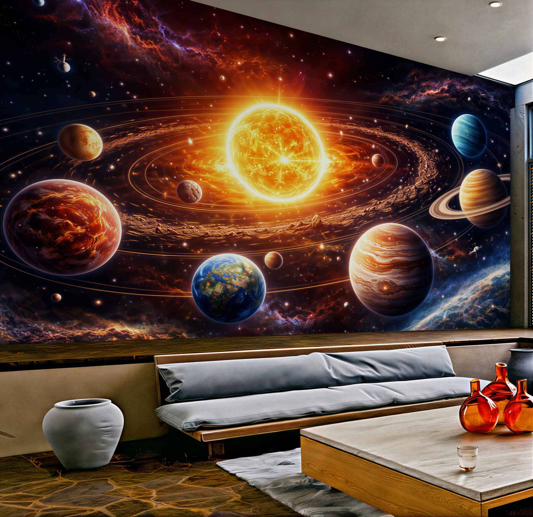Fototapeta kosmiczny taniec planet?v23