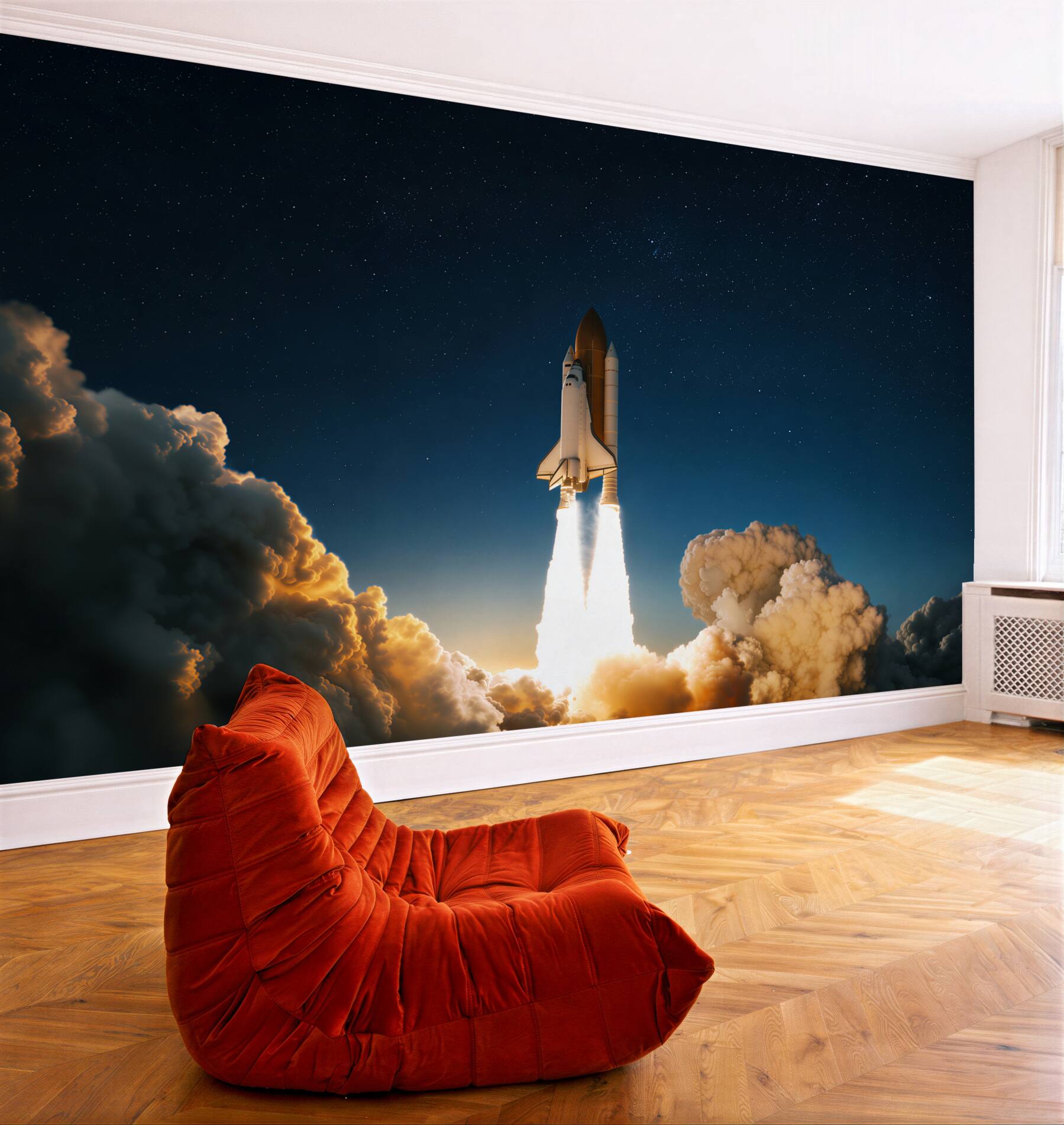 Fototapeta statek kosmiczny startujący w kosmos?v23