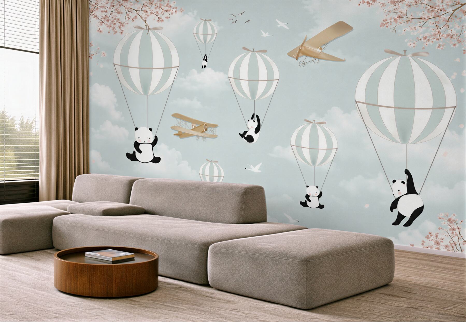 Fototapeta balony i pandy?v23