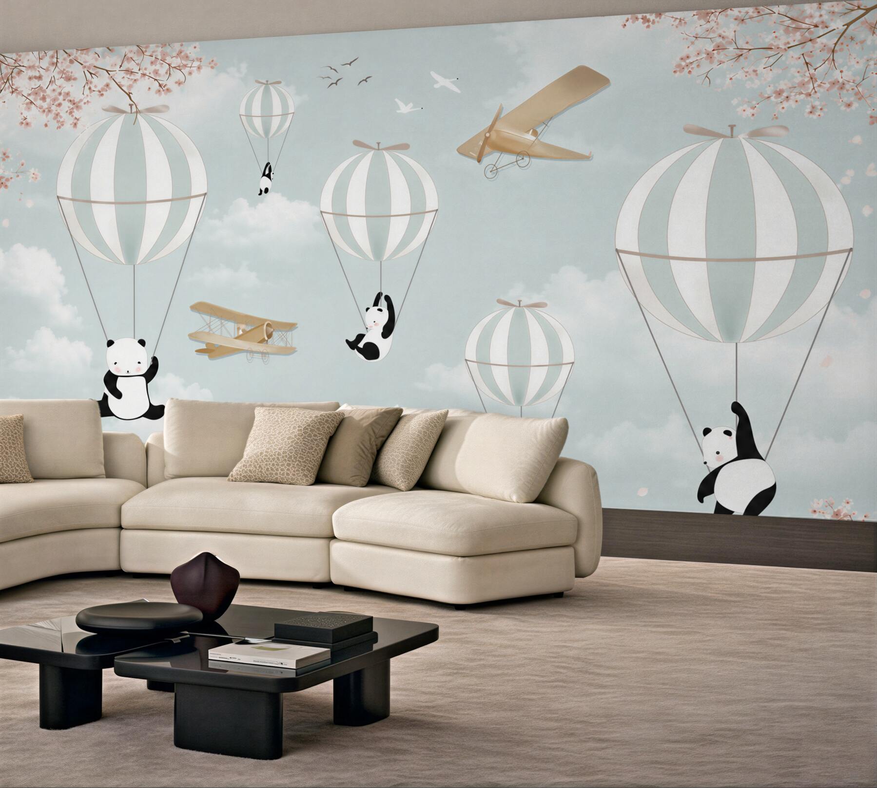 Fototapeta balony i pandy?v23