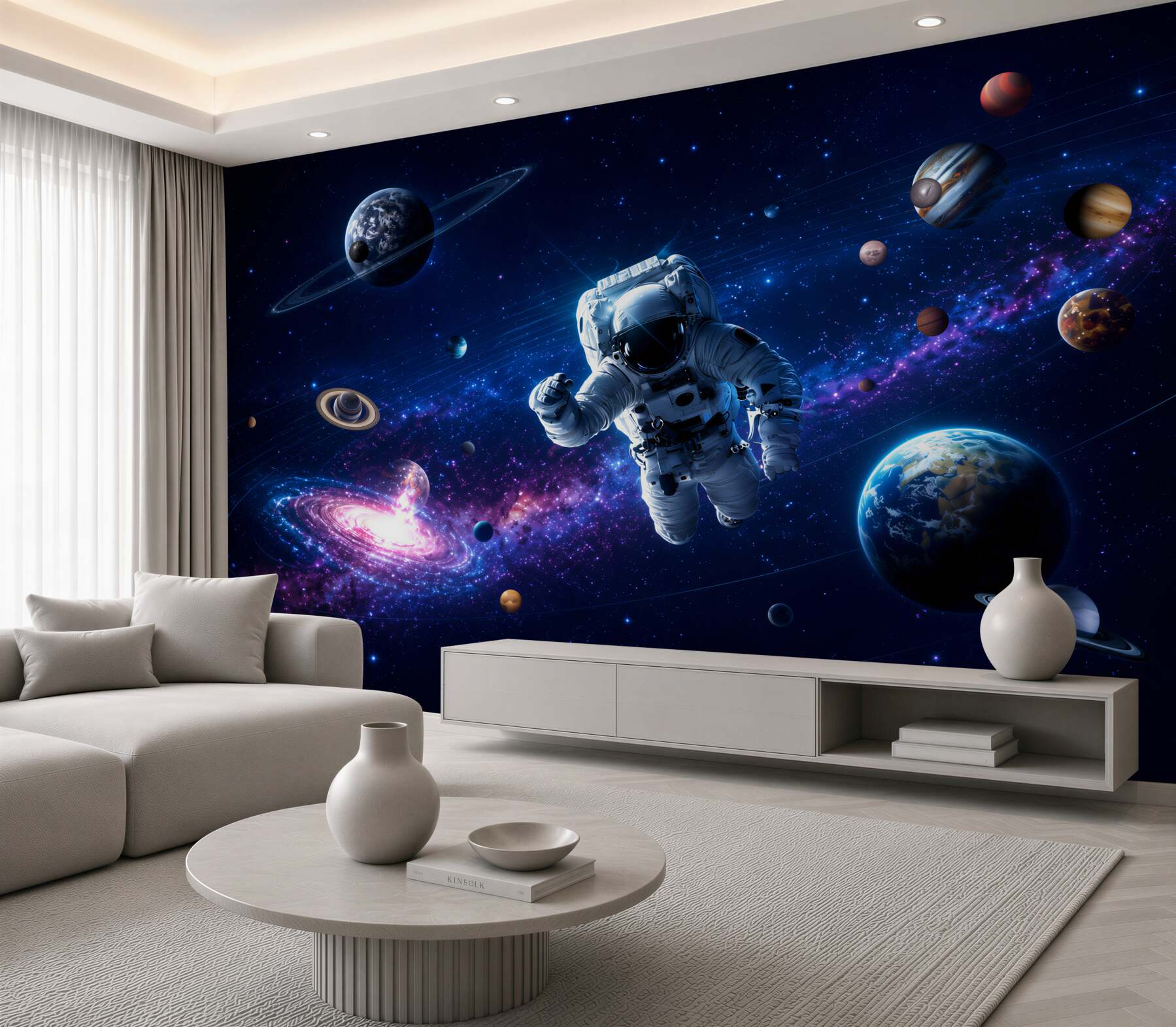 Fototapeta astronauta w kosmosie?v23