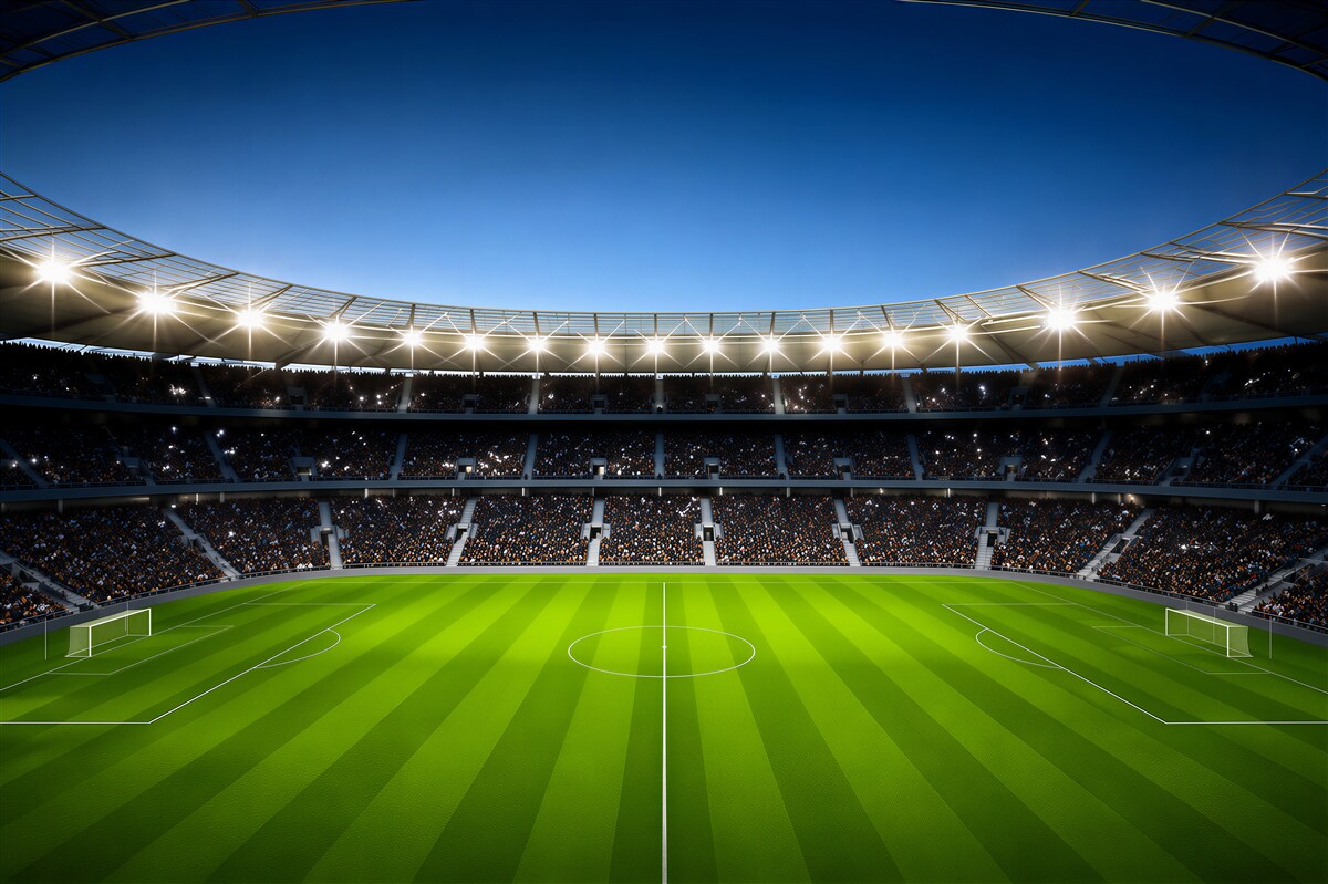 Fototapeta Arena piłkarska z widzami