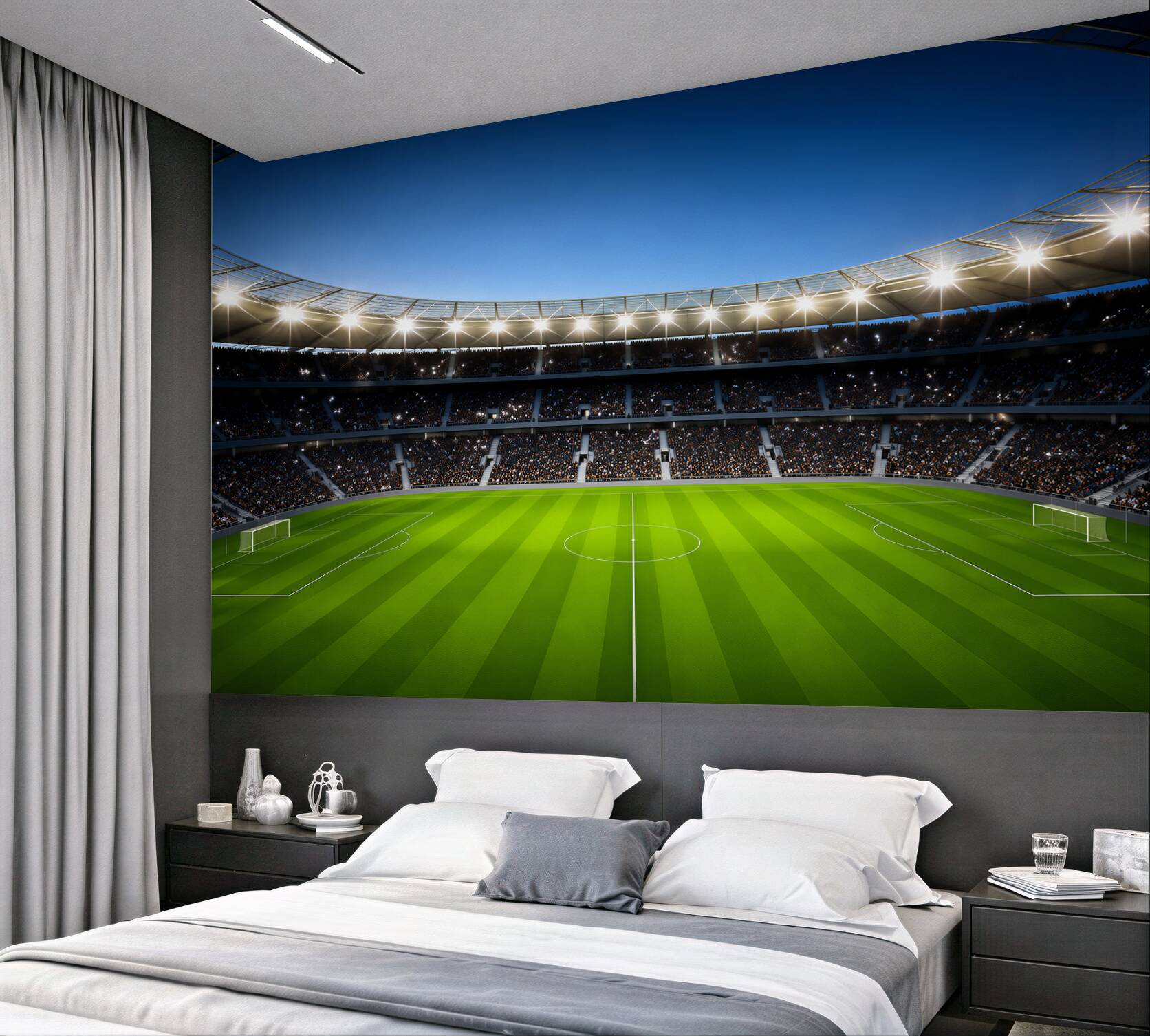 Fototapeta Arena piłkarska z widzami?v23