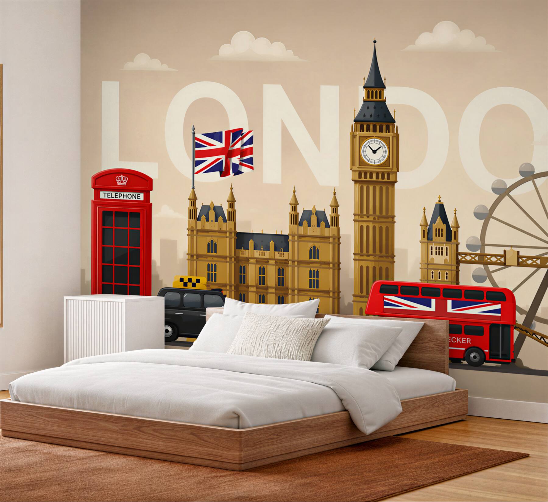 Fototapeta główne symbole Londynu, Wielka Brytania?v23