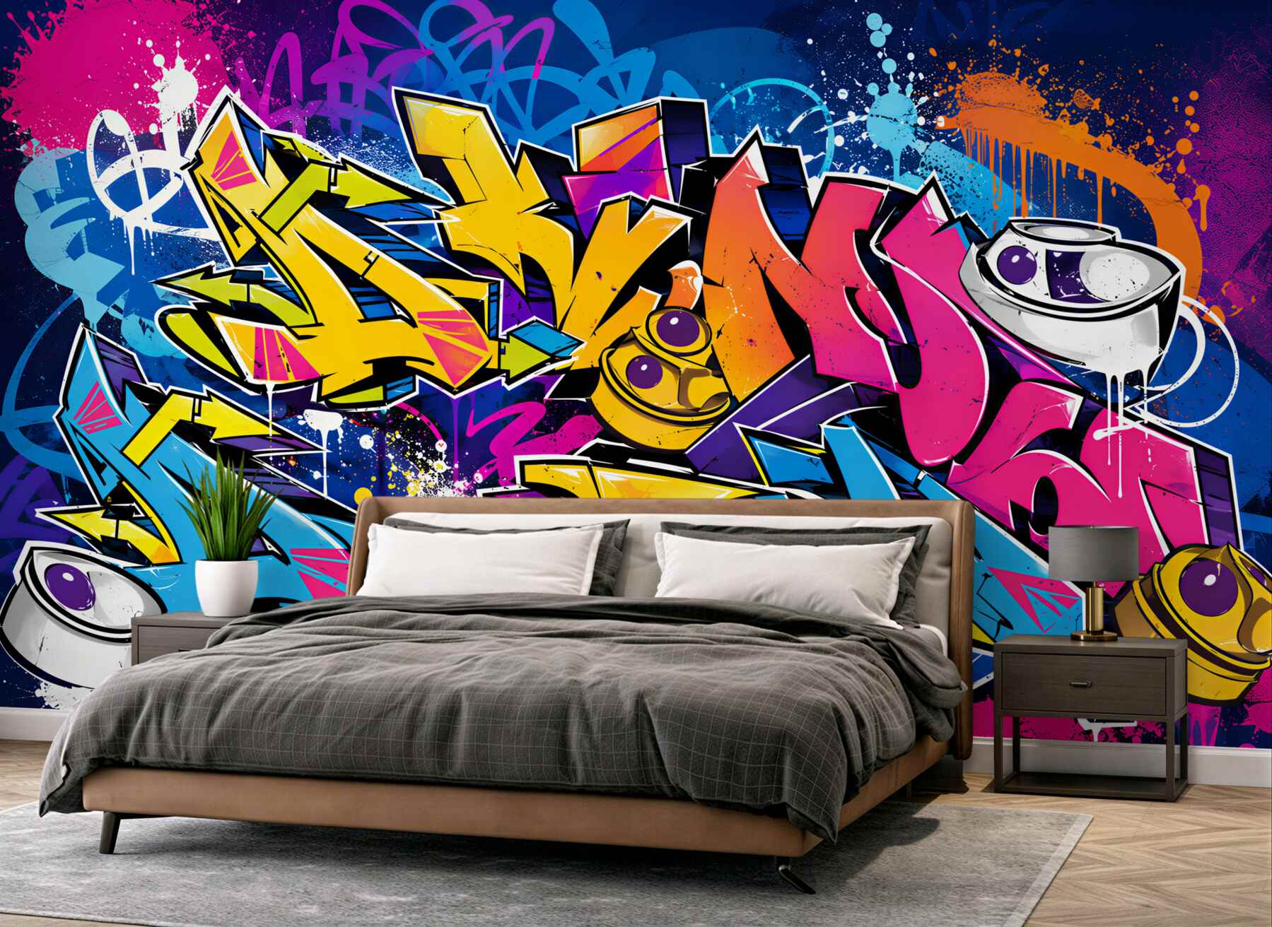 Fototapeta jasne napisy różniące się od tekstu graffiti?v23