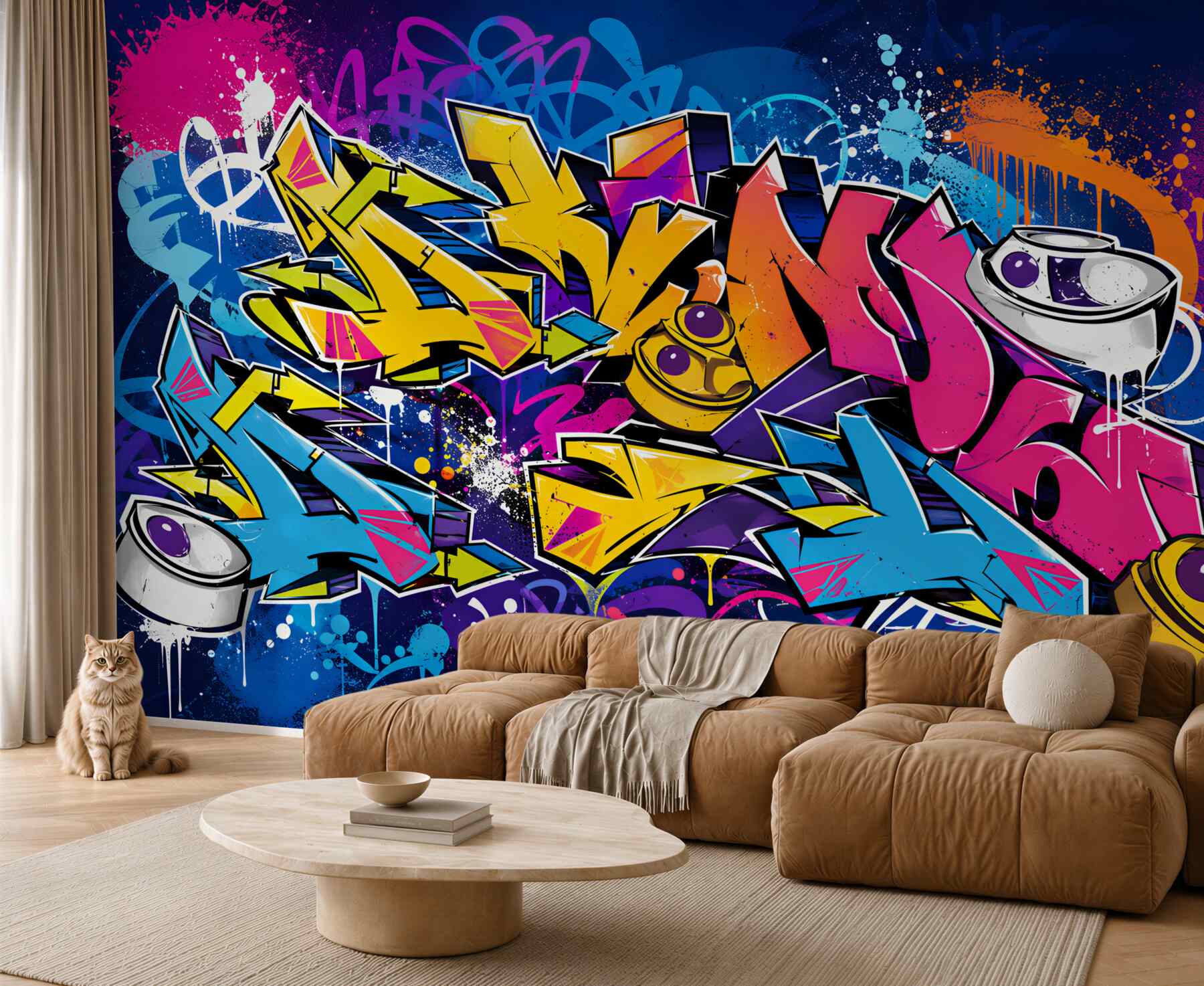 Fototapeta jasne napisy różniące się od tekstu graffiti?v23