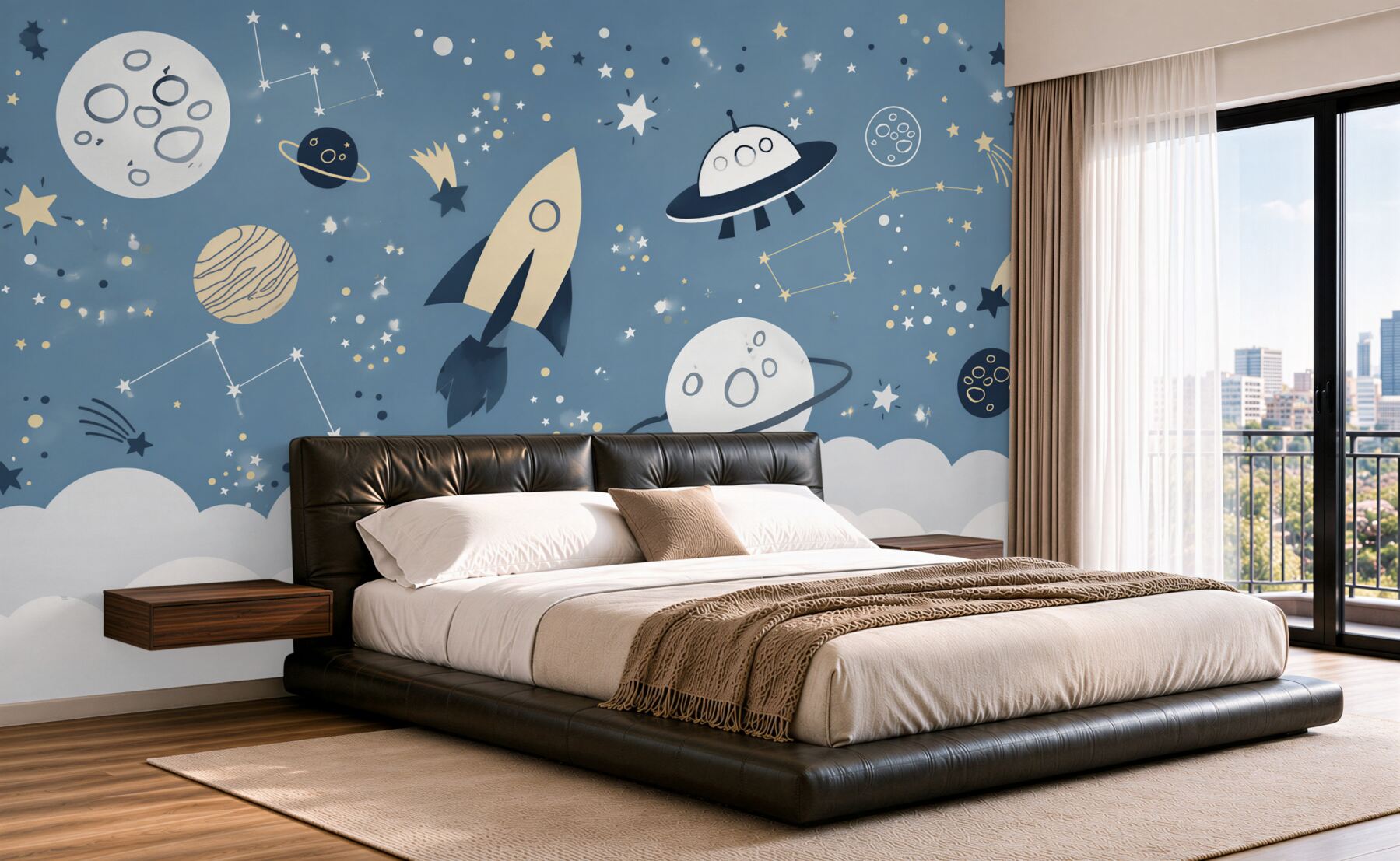 Fototapeta rakieta i ufo w kosmosie?v23