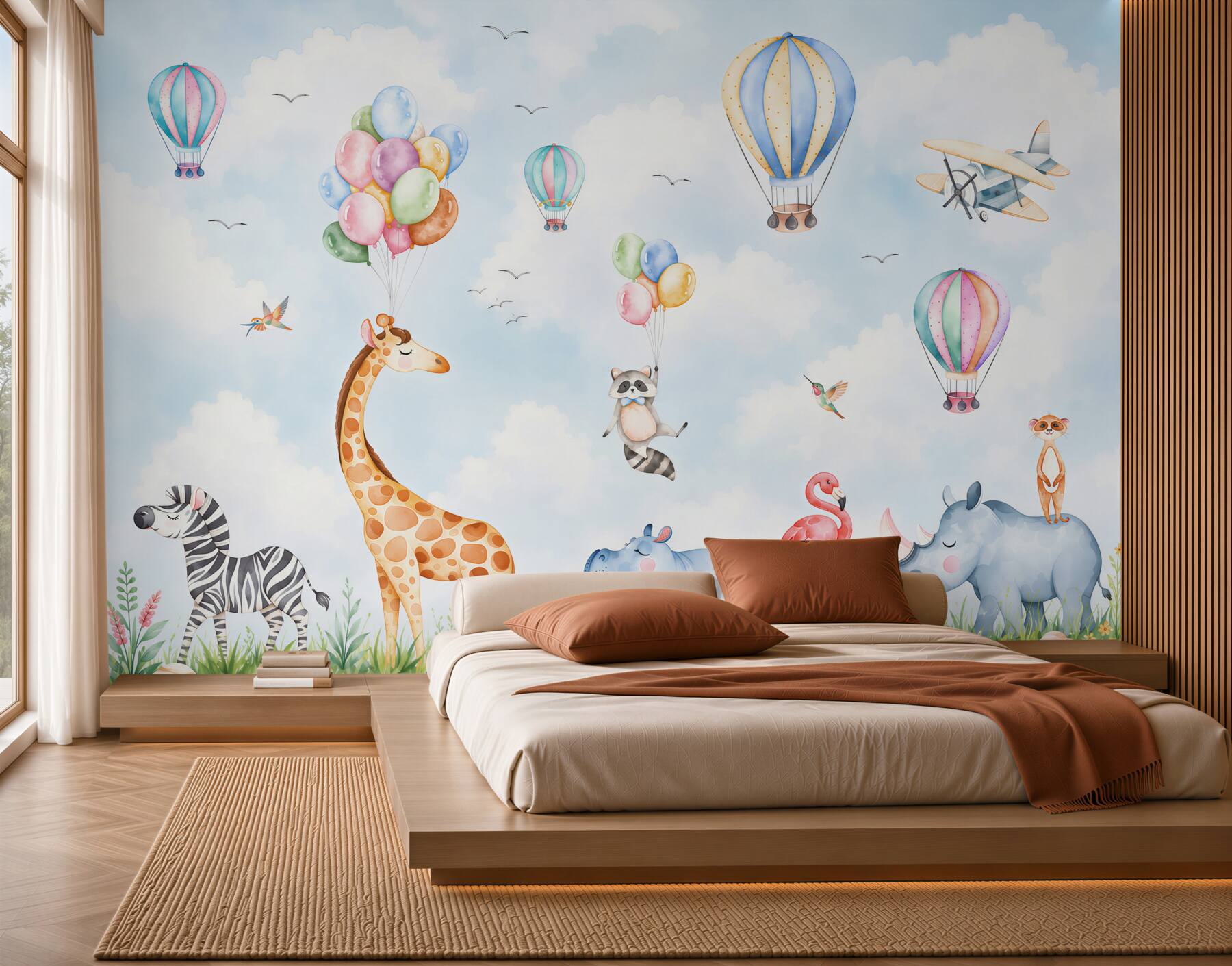 Fototapeta Zwierzęta i balony?v23