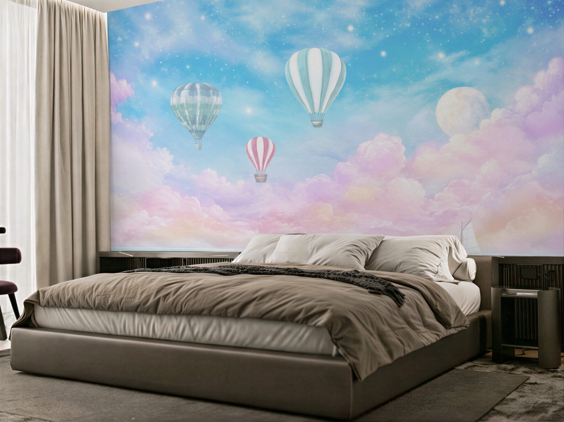 Fototapeta Balony nad jachtami?v23