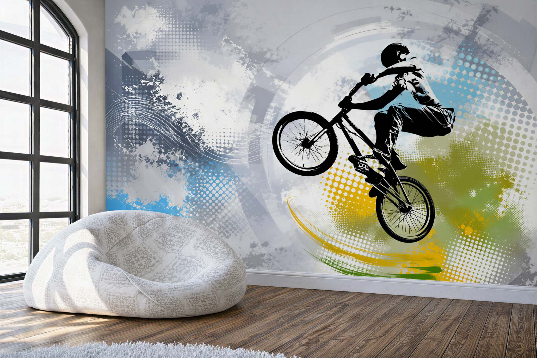 Fototapeta Graffiti motocyklisty?v23