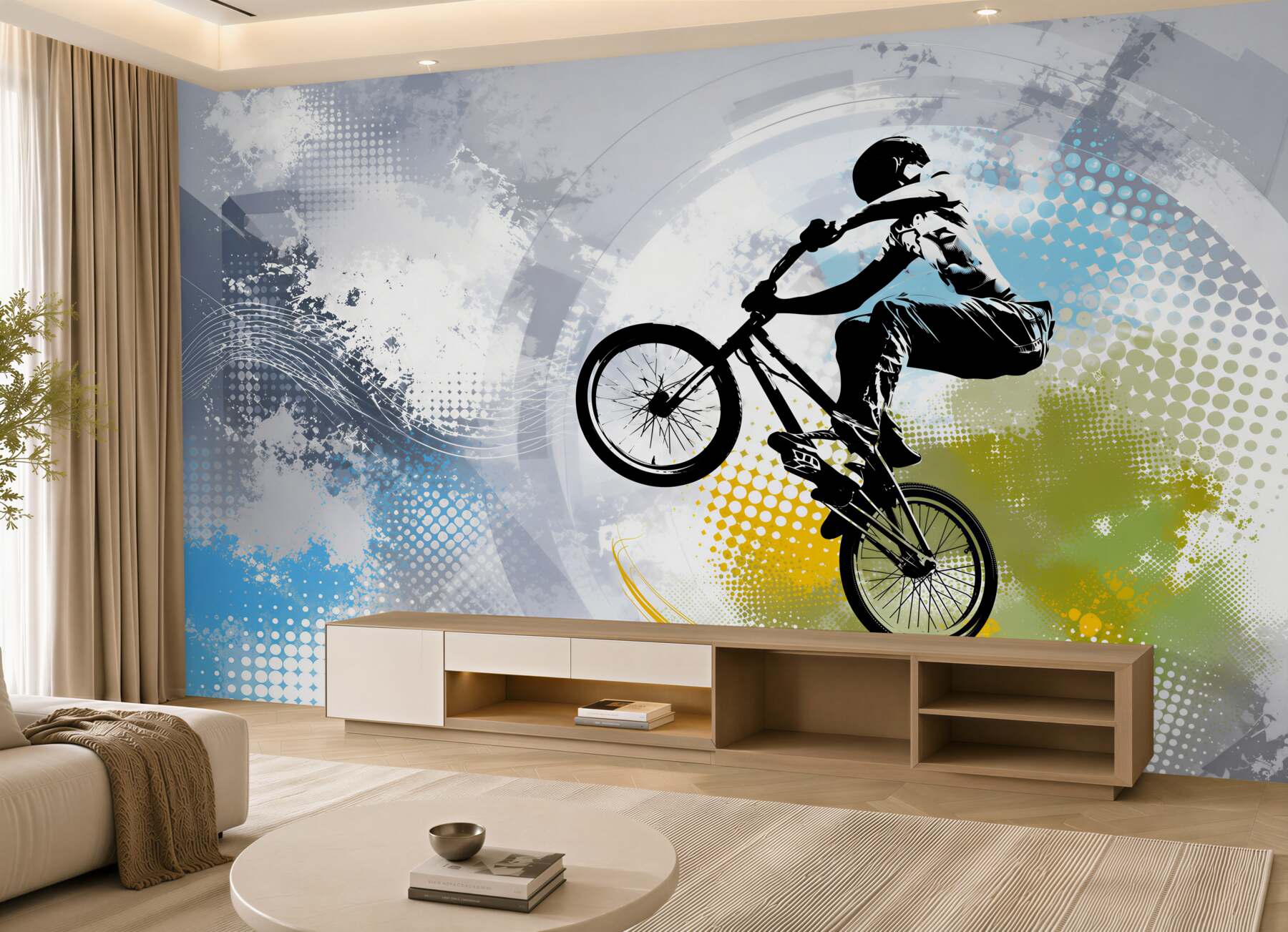 Fototapeta Graffiti motocyklisty?v23