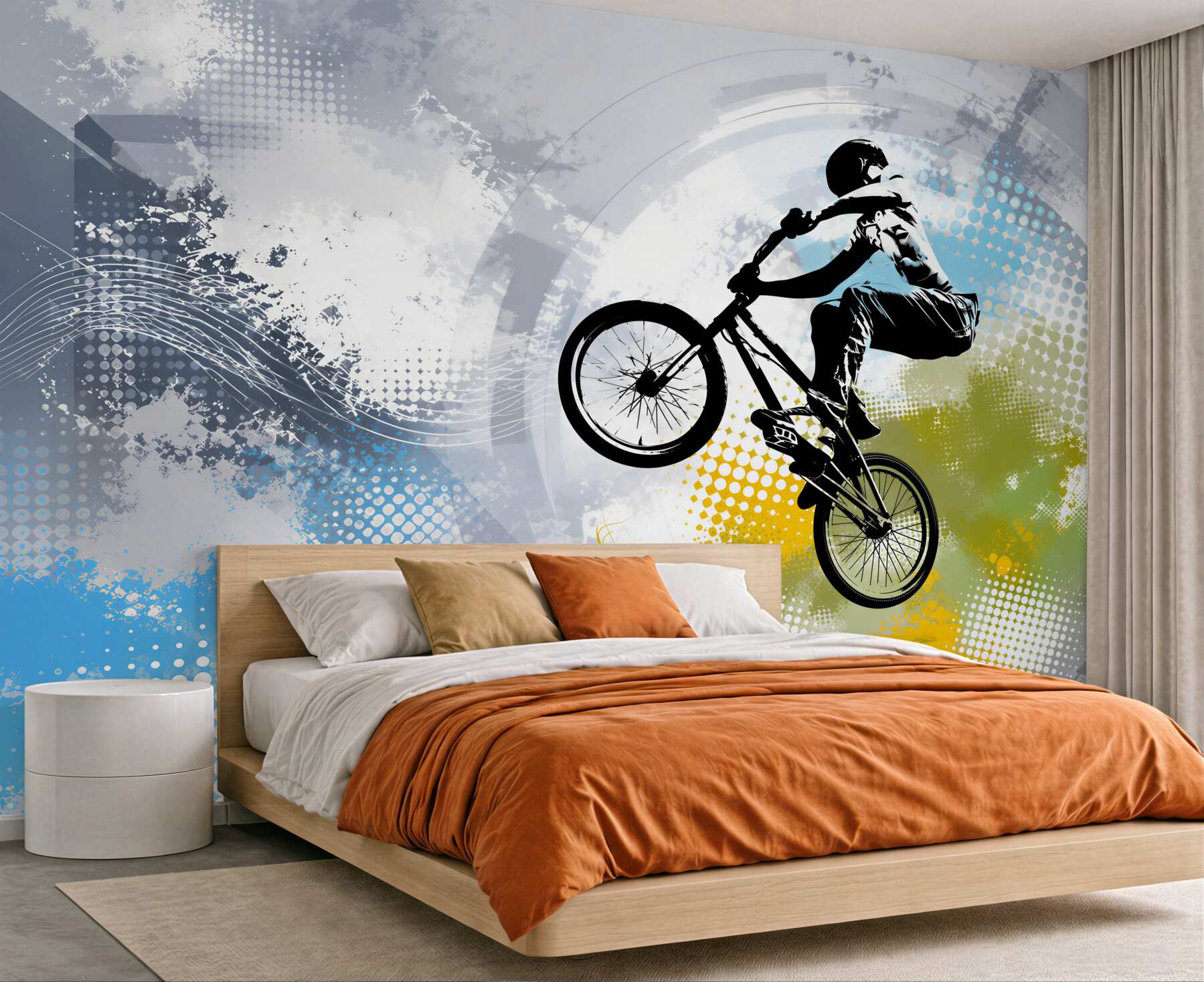 Fototapeta Graffiti motocyklisty?v23