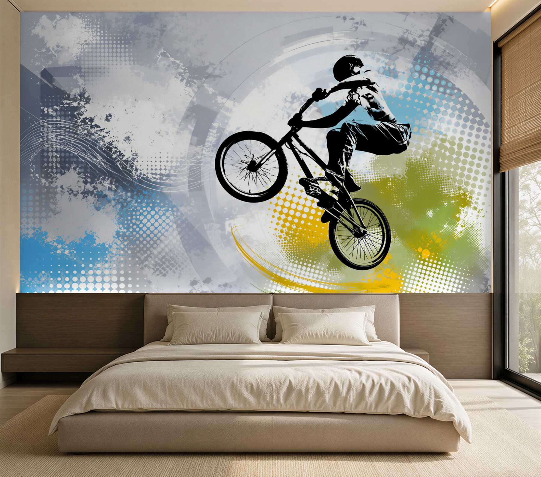 Fototapeta Graffiti motocyklisty?v23