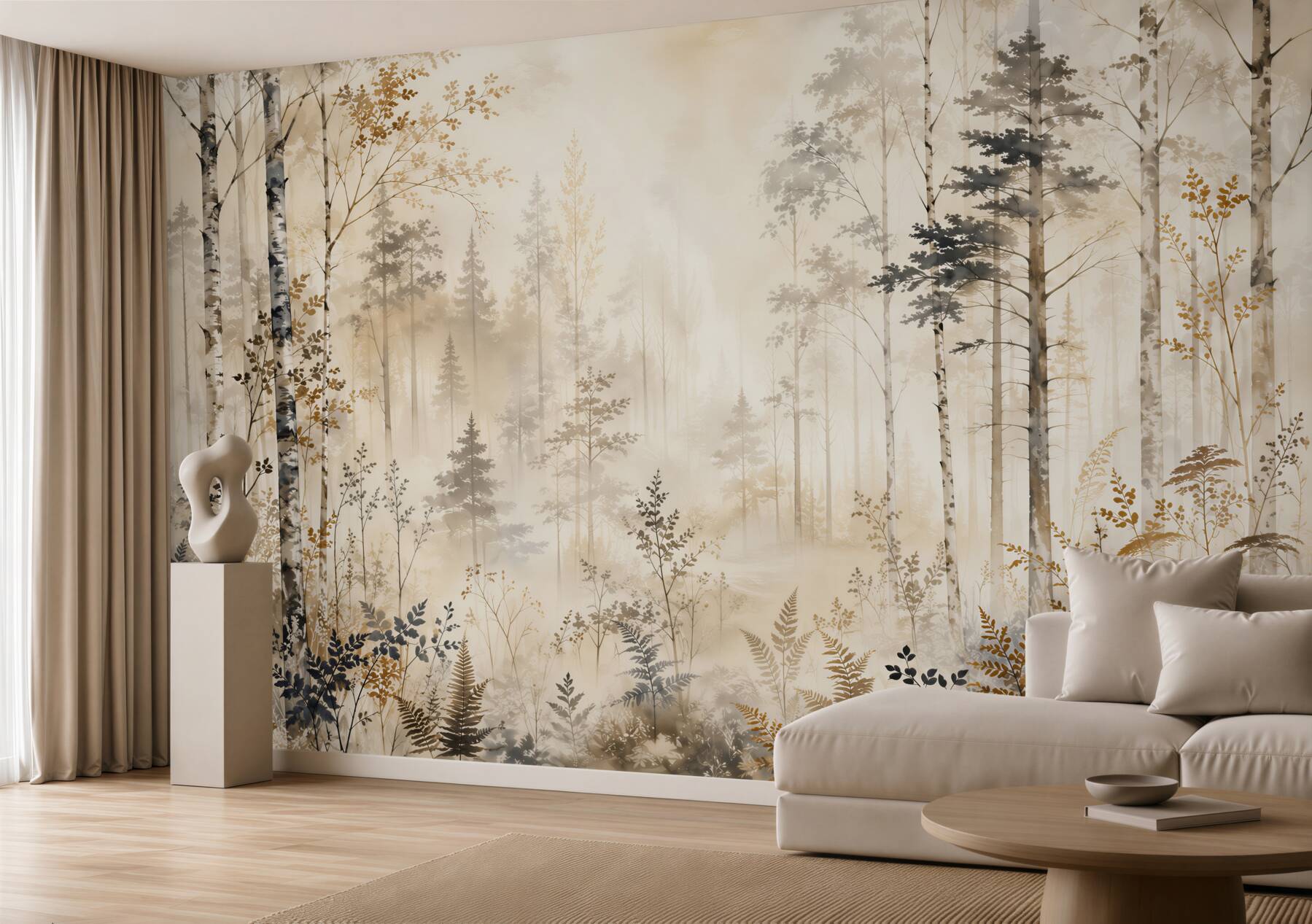 Fototapeta Leśna mgła elegancji?v23