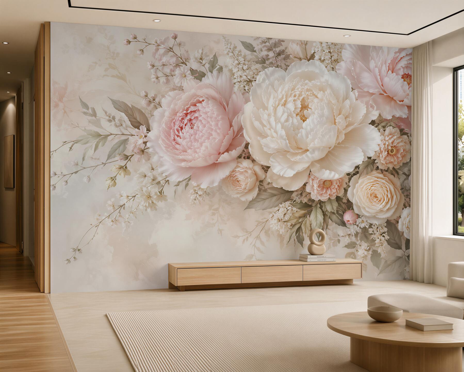 Fototapeta Romantyczne Peonie w Delikatnych Odcieniach?v23