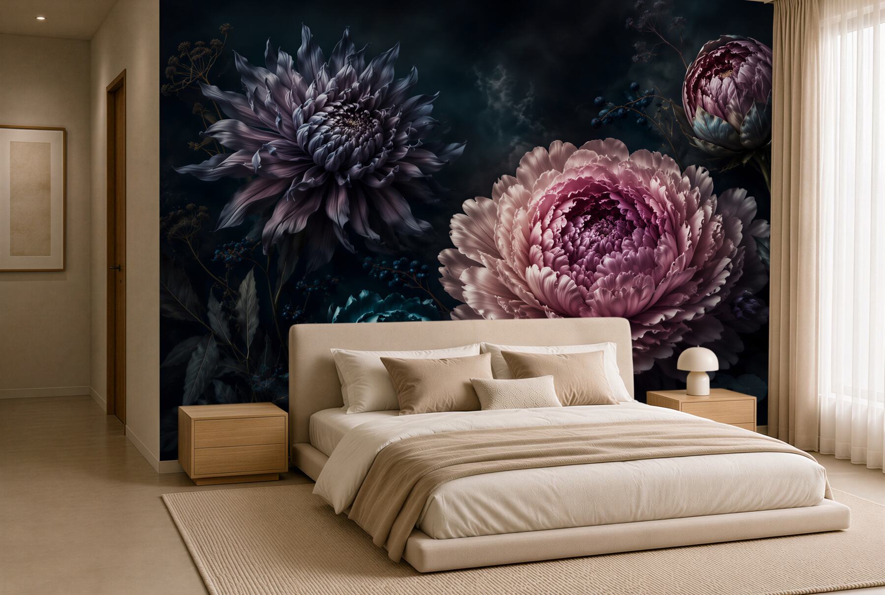 Fototapeta Ciemne Peonie Elegancji?v23