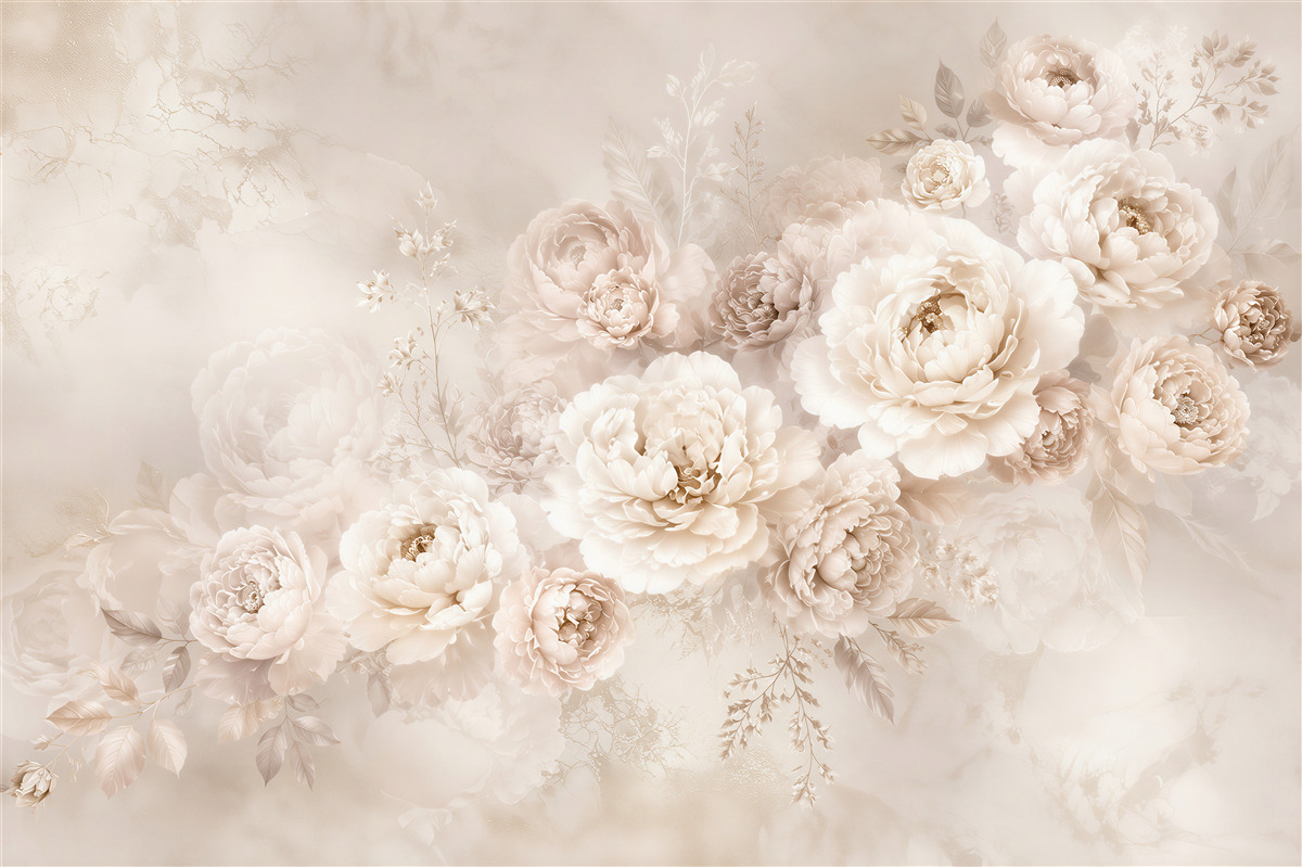 Fototapeta Eleganckie Peonie w Pastelowej Tonacji