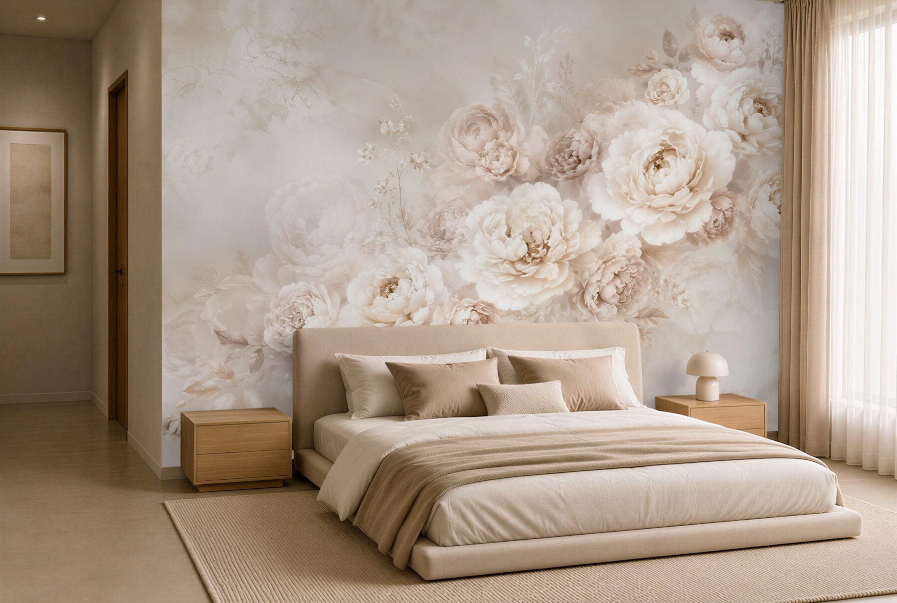 Fototapeta Eleganckie Peonie w Pastelowej Tonacji?v23