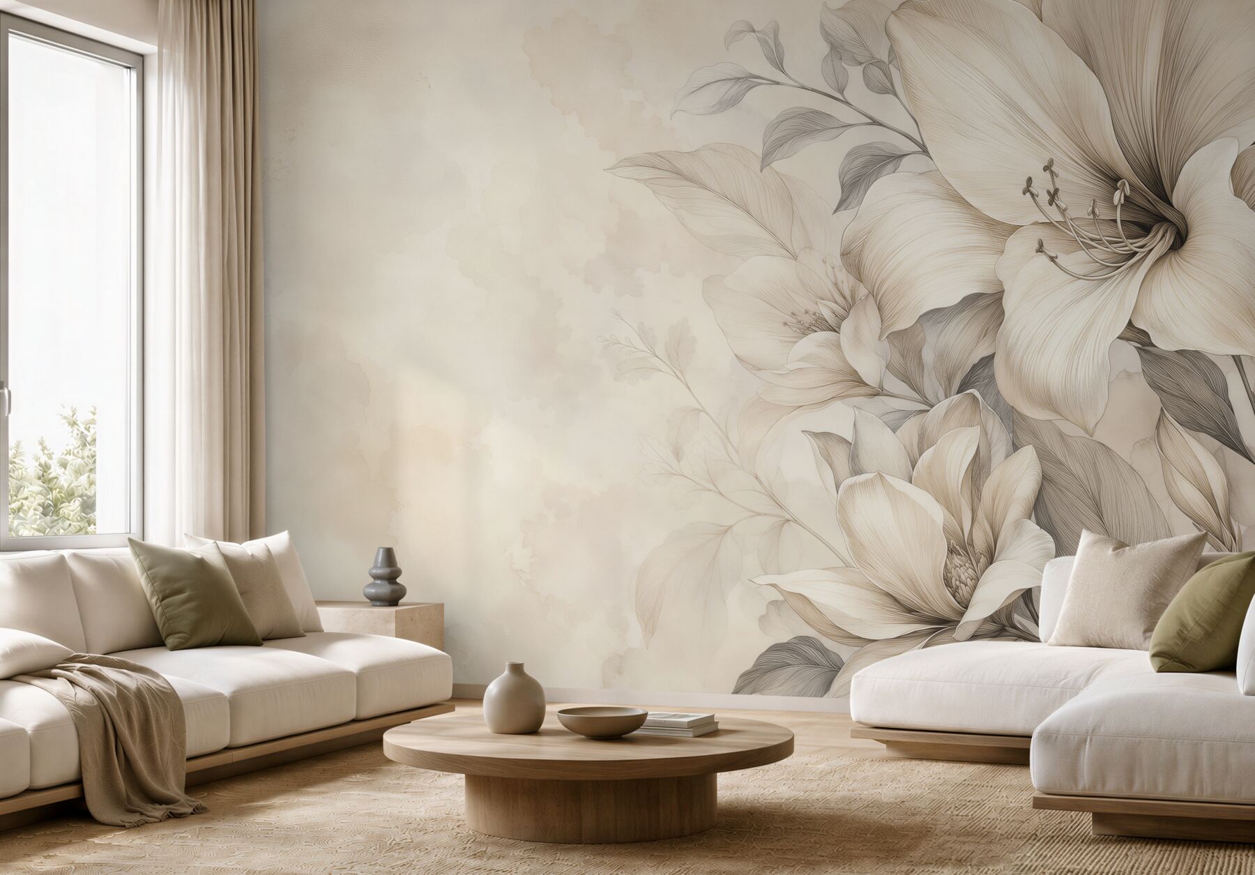 Fototapeta Elegancka Fototapeta z Magnoliami?v23