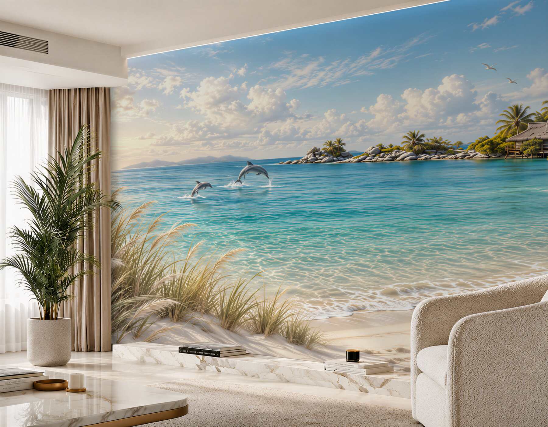 Fototapeta letni bungalow na plaży?v23