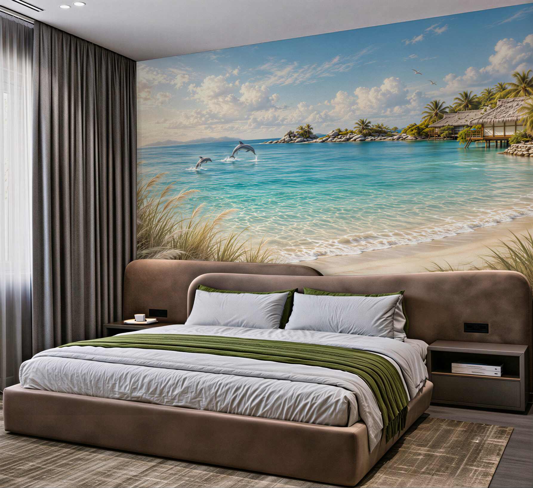 Fototapeta letni bungalow na plaży?v23