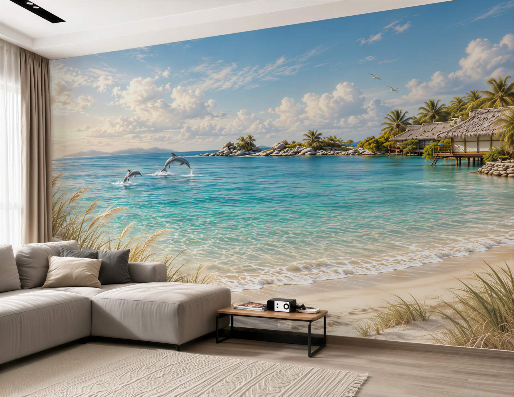 Fototapeta letni bungalow na plaży?v23