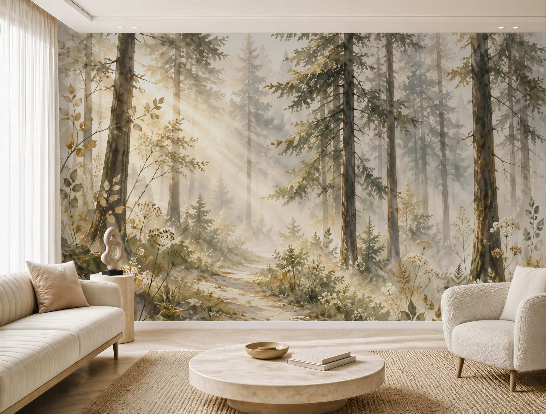 Fototapeta leśna mgła?v23