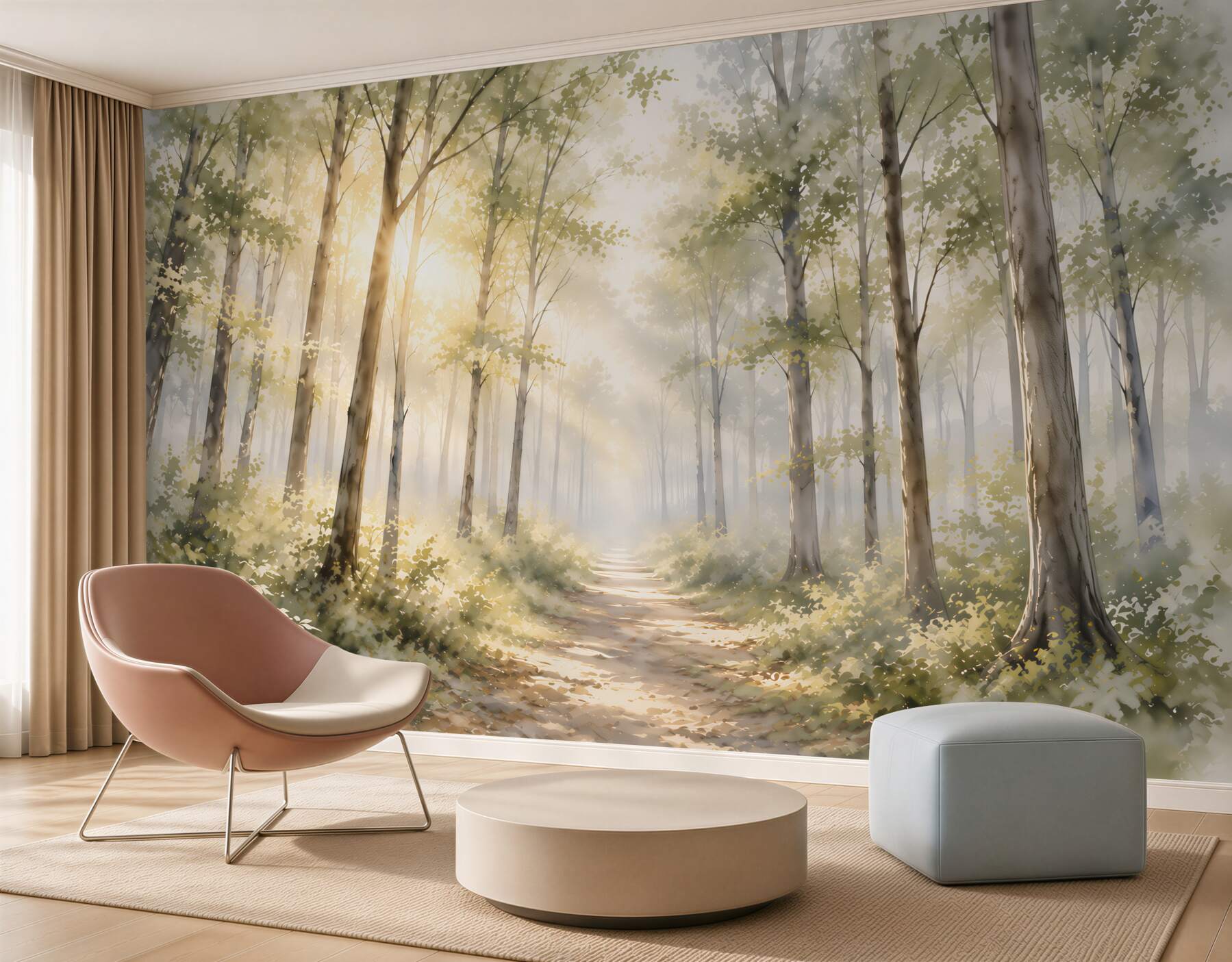 Fototapeta słoneczny las